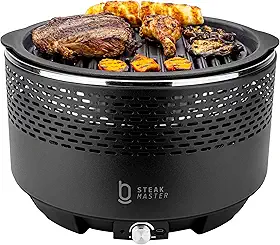 Churrasqueira Portátil A Carvão Biscuitt Steak Master Smoke & Fire USB Com Bag