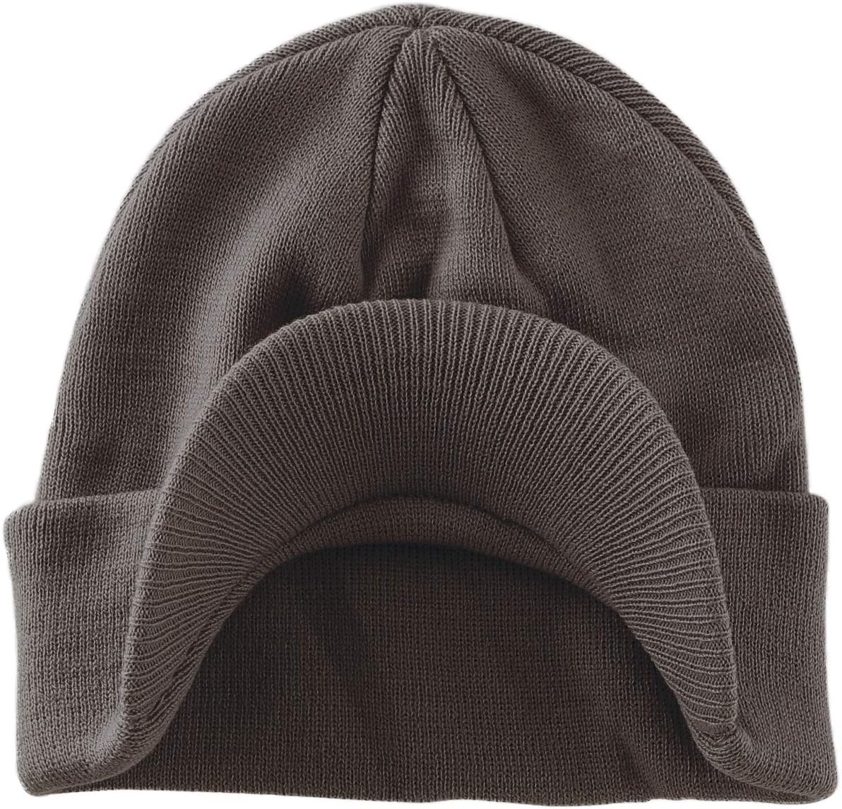 Home Prefer Men's Winter Beanie Hat with Brim Warm Double Knit Cuff Beanie Cap Watch Radar Hat - Image 2