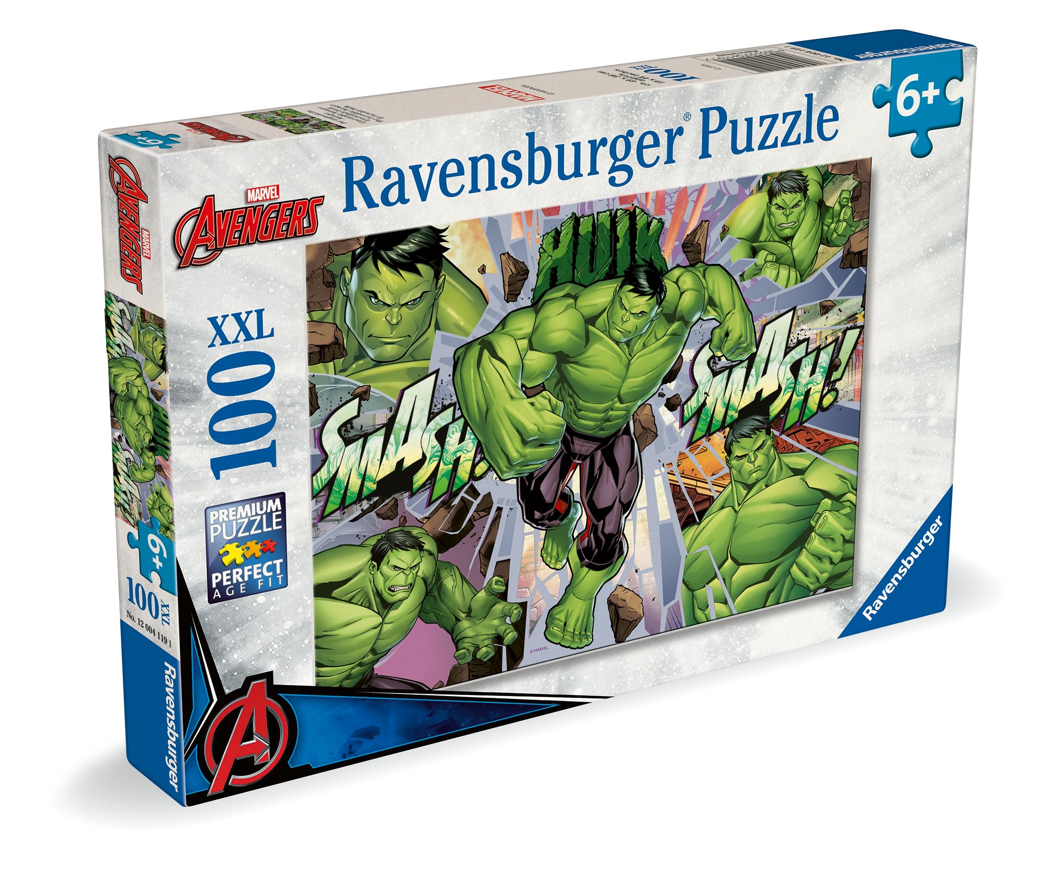 Ravensburger Marvel Avengers - The Hulk Gifts and Toys - 100 Piece Jigsaw Puzzle for Kids and Adults Age 6 Years + - Image 2