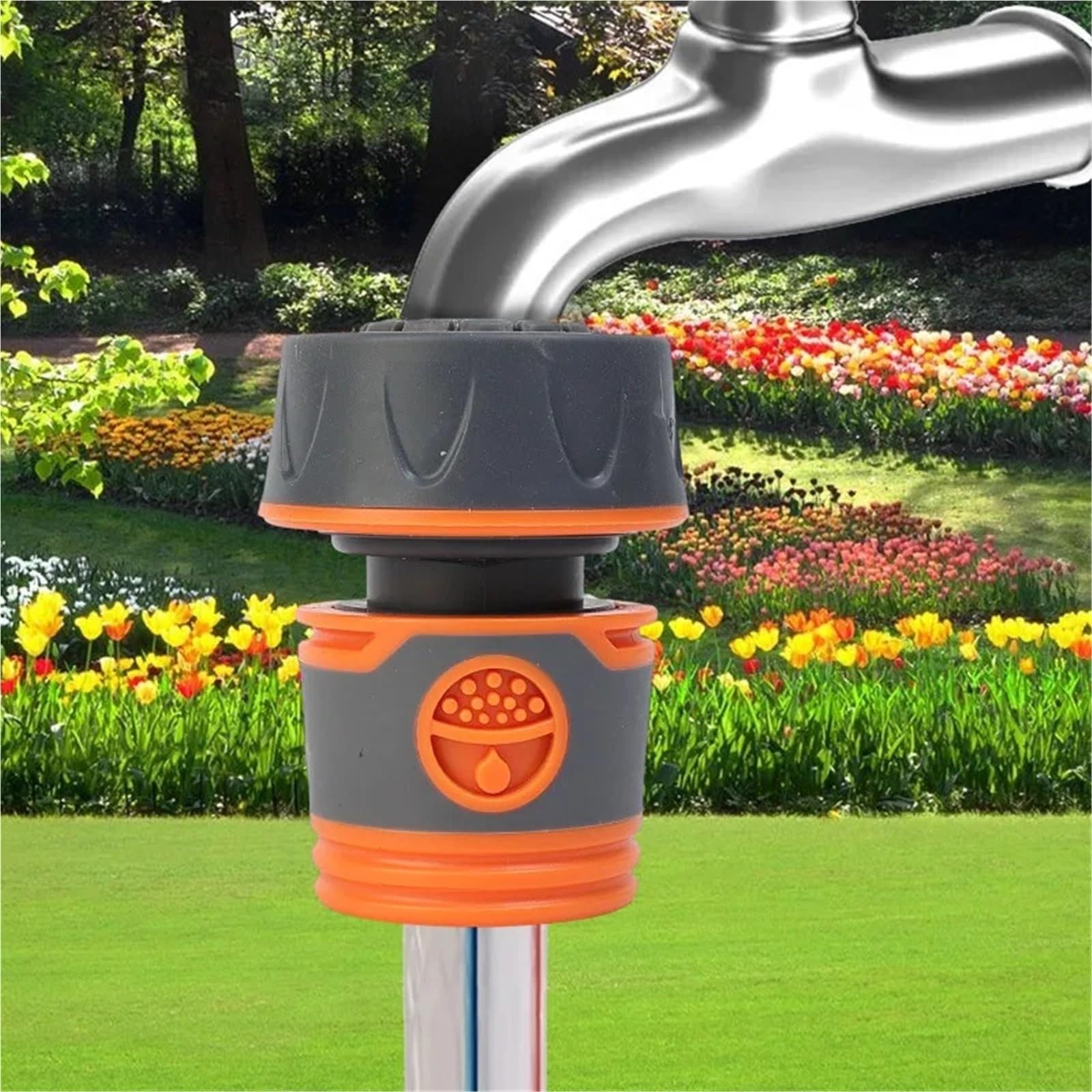 Adaptador Manguera Grifo Conector rápido de Manguera jardín | Conectores de tubería de agua de junta de conexión de extensor de grifo Accesorios de riego(6-point,12PCS)