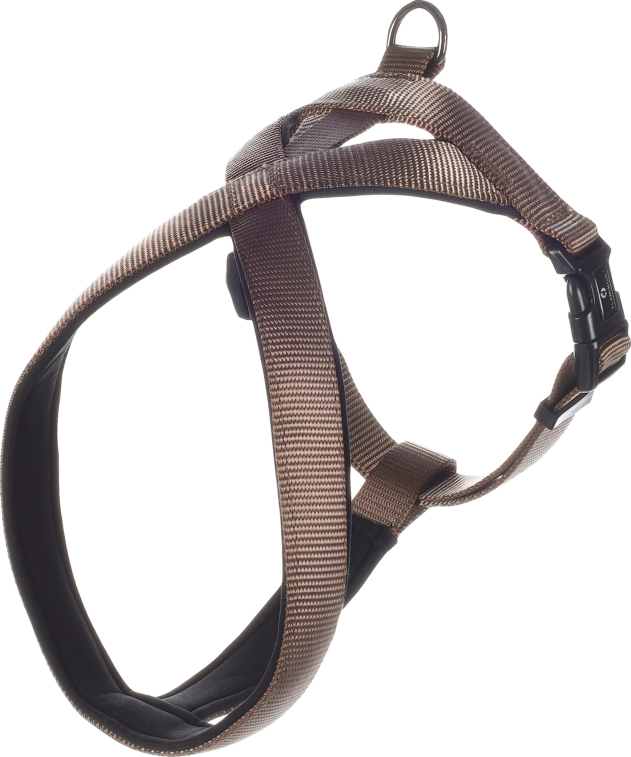 Flamingo Dog Harness Cross Abbi Taupe XXS 28cm 42-50cm 15mm