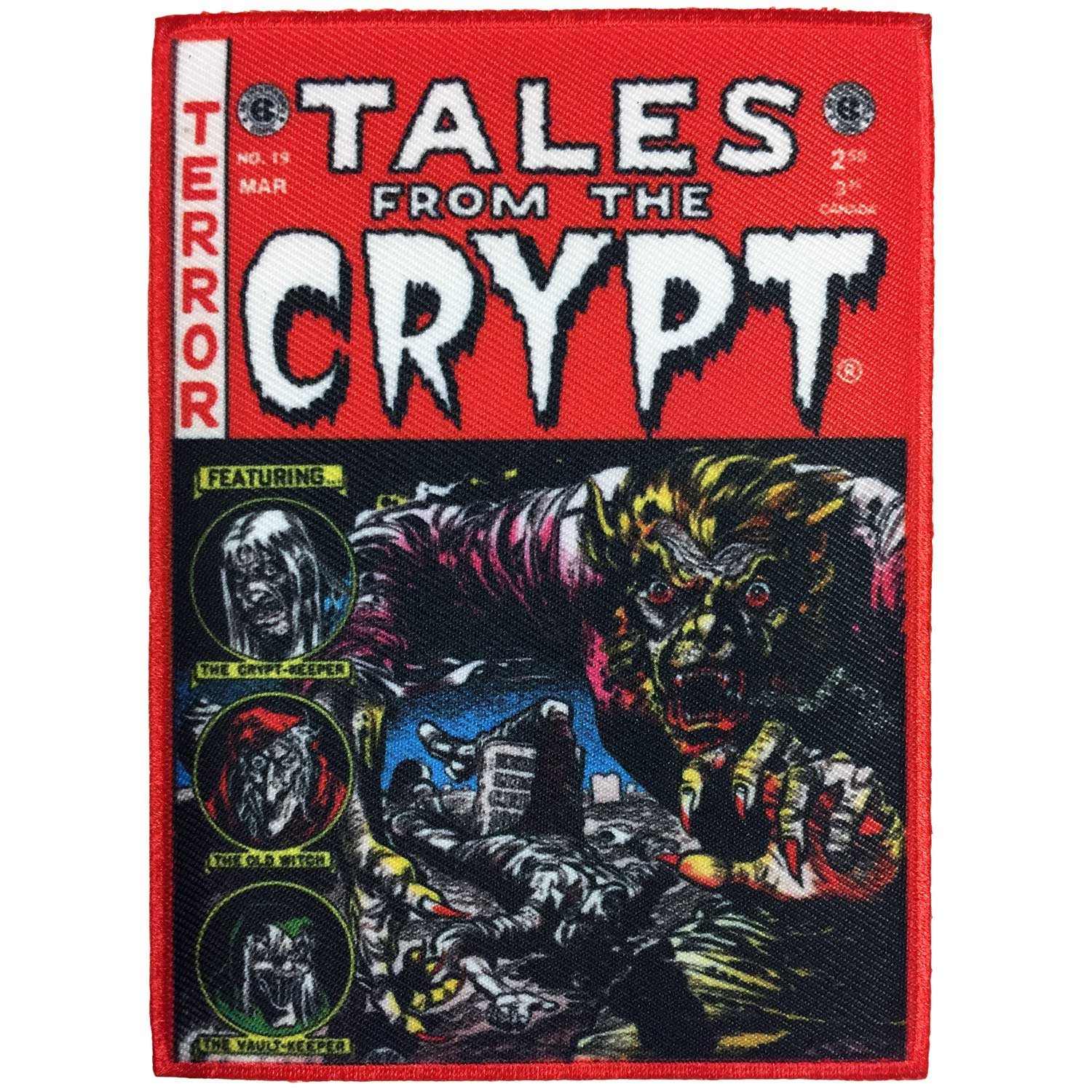 kreepsville 666EC Comics Tales from The Crypt Red Comic Cover Patch