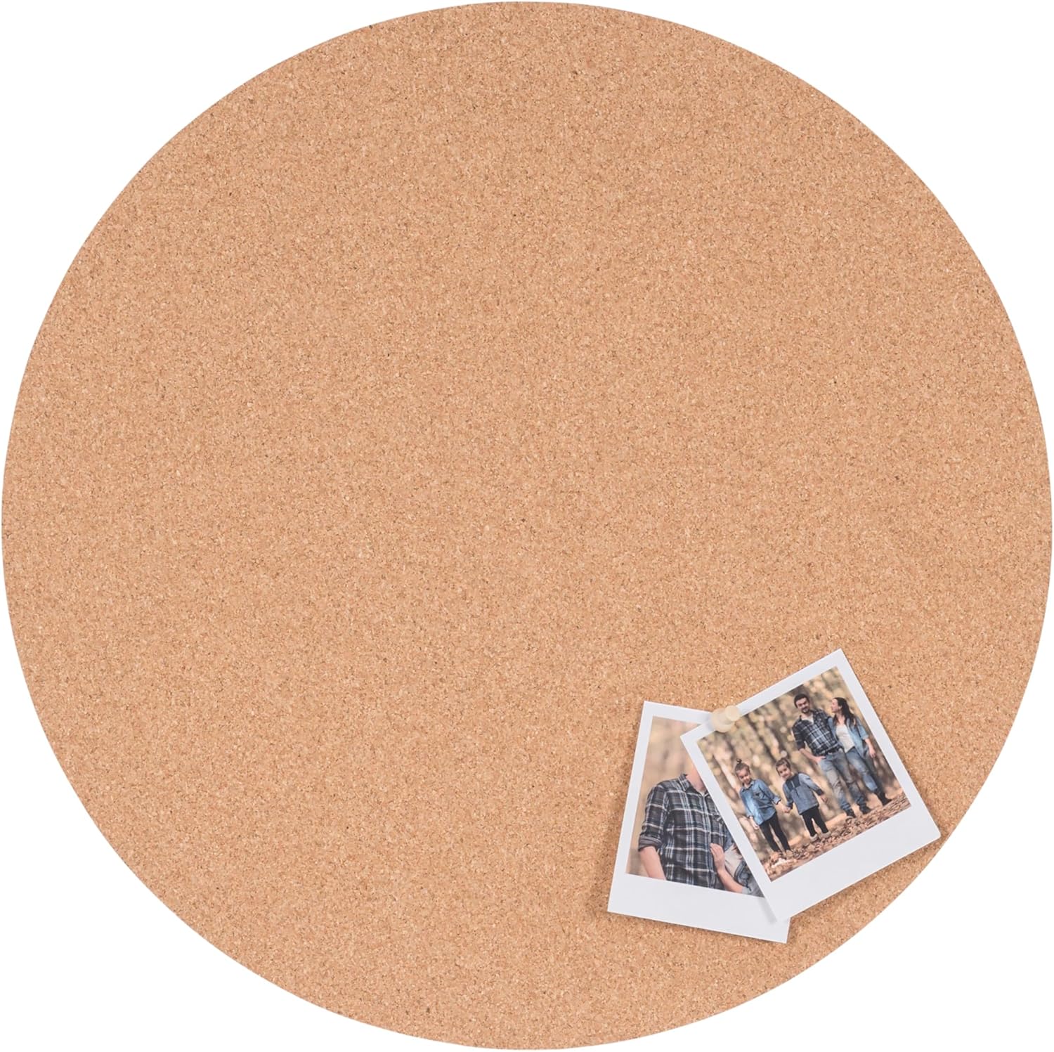 Bi-Office Eco Cork Board Frameless Natural Cork on Both Sides Round 45 x 45 cm
