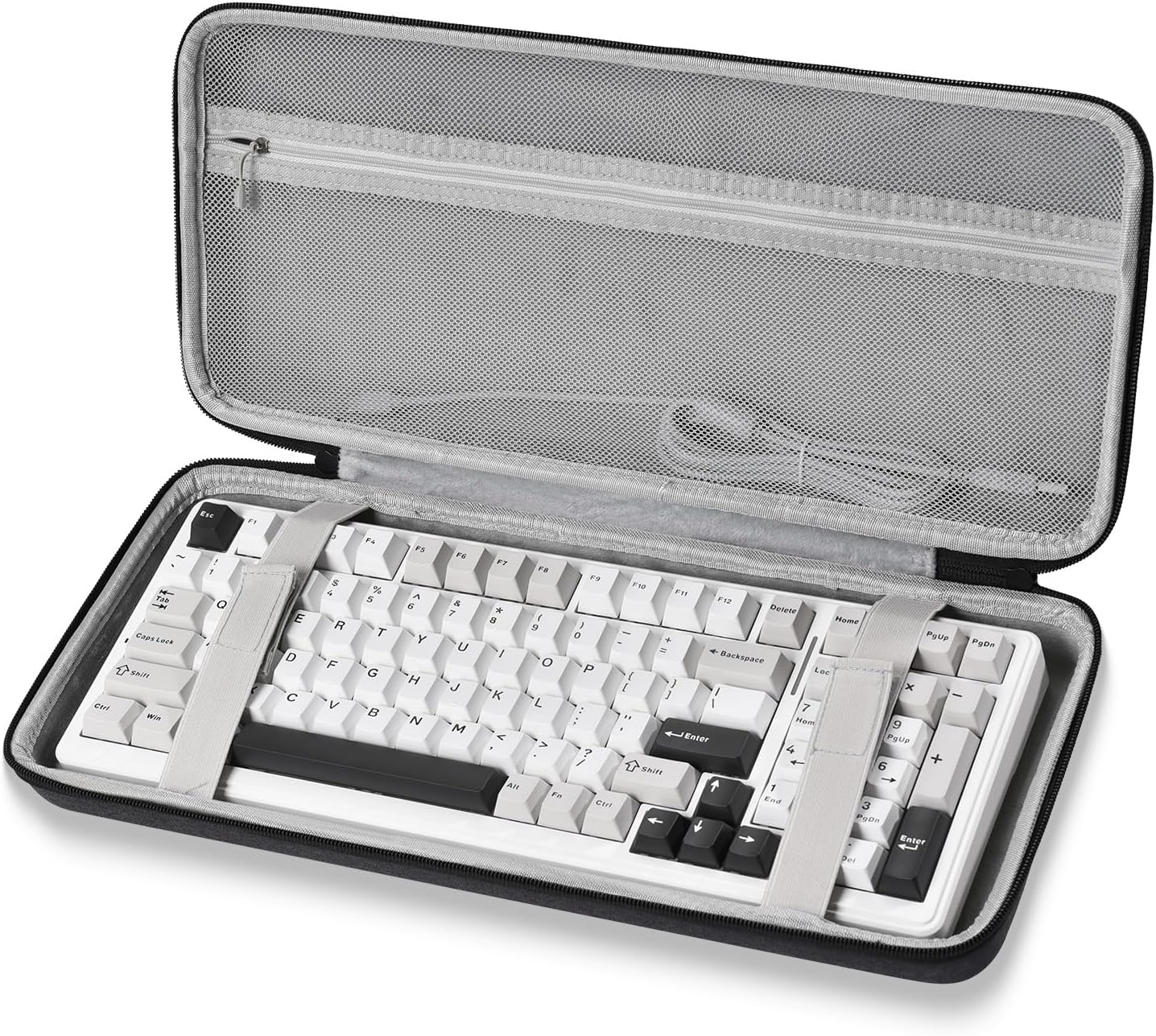 Hard Shell Travel Keyboard Case for AULA F99/ 99, AULA S99/ S99 Pro, RK ROYAL KLUDGE S98, 100-Key 90-96% Keyboard Carrying Case Protective Storage Box Bag