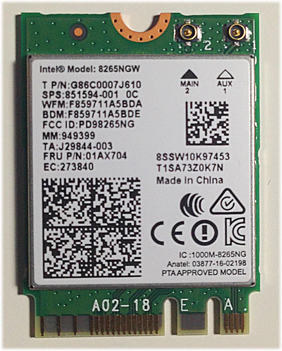 adattatori wifi ac intel