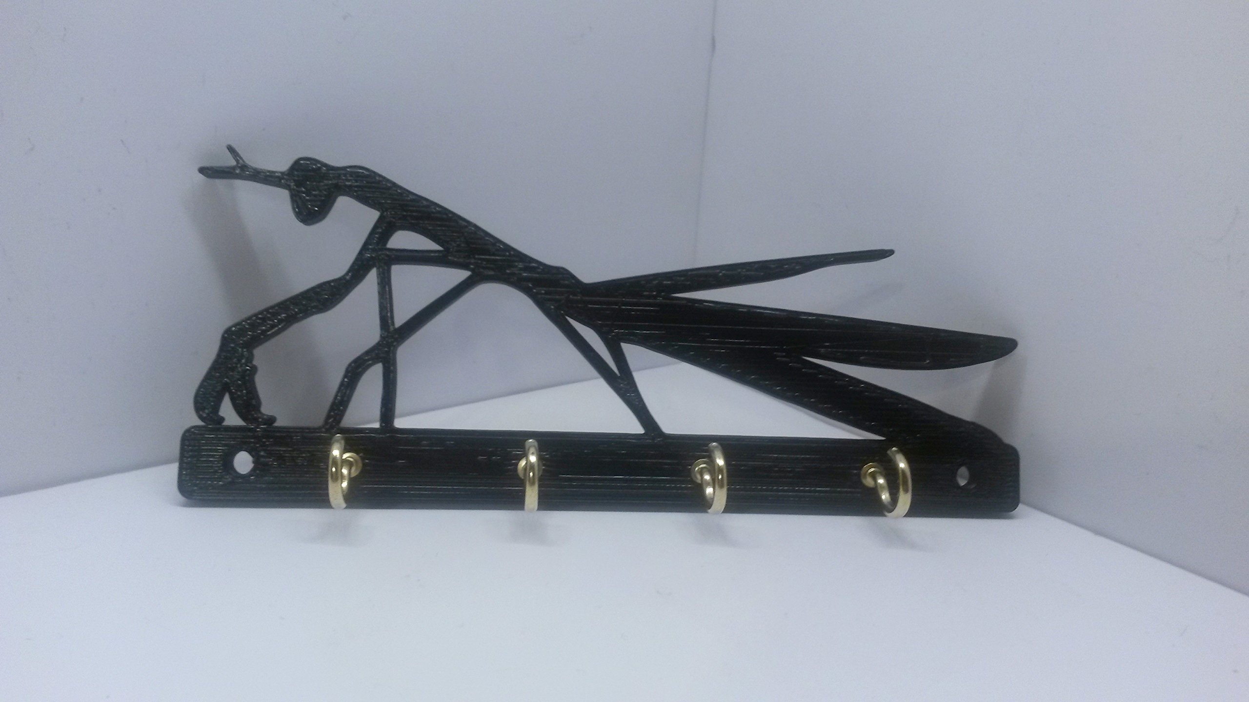 Medallurgy Praying Mantis Insect Bug Key Rack Holder Hanger Hook Nature Keyrack Organization