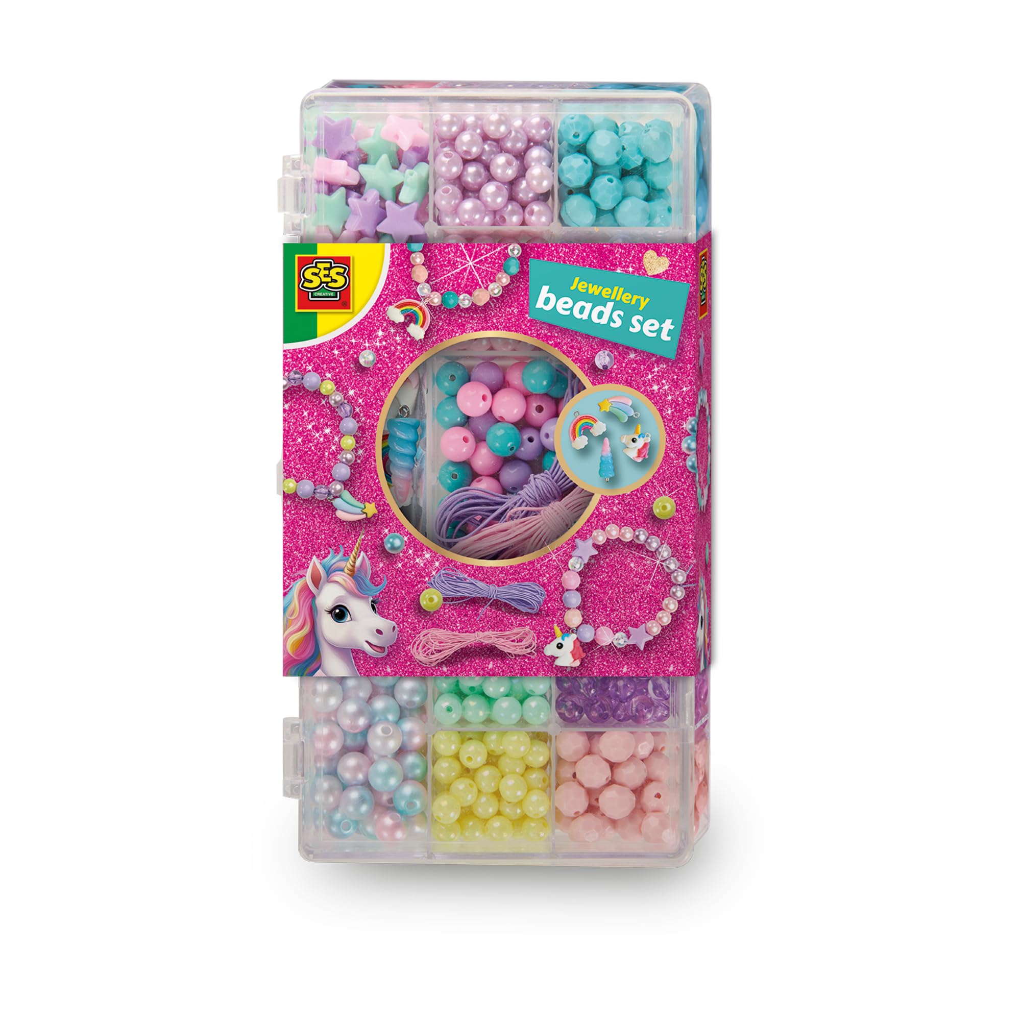 Ses Creative Unicorn - Jewellery Beads Set Multi