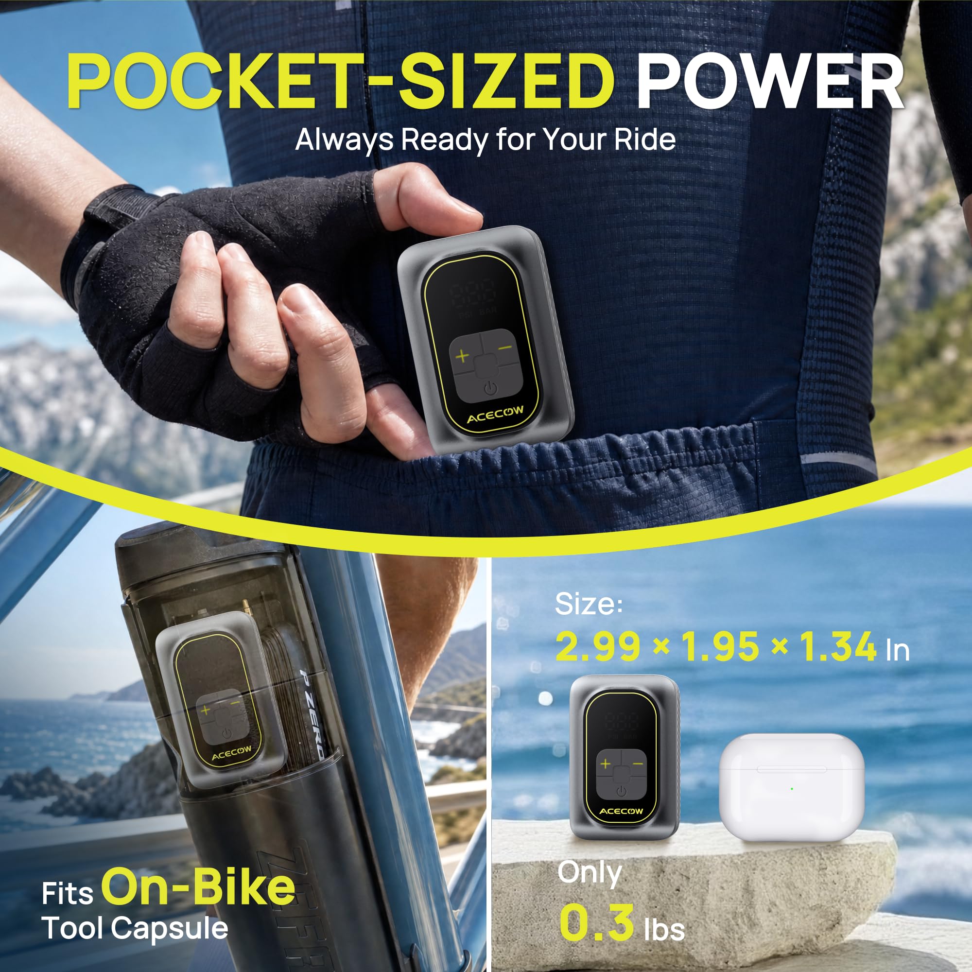 Electric Bike Pump - Fast & Portable -2 Electric Bike Pump - Fast & Portable -2
