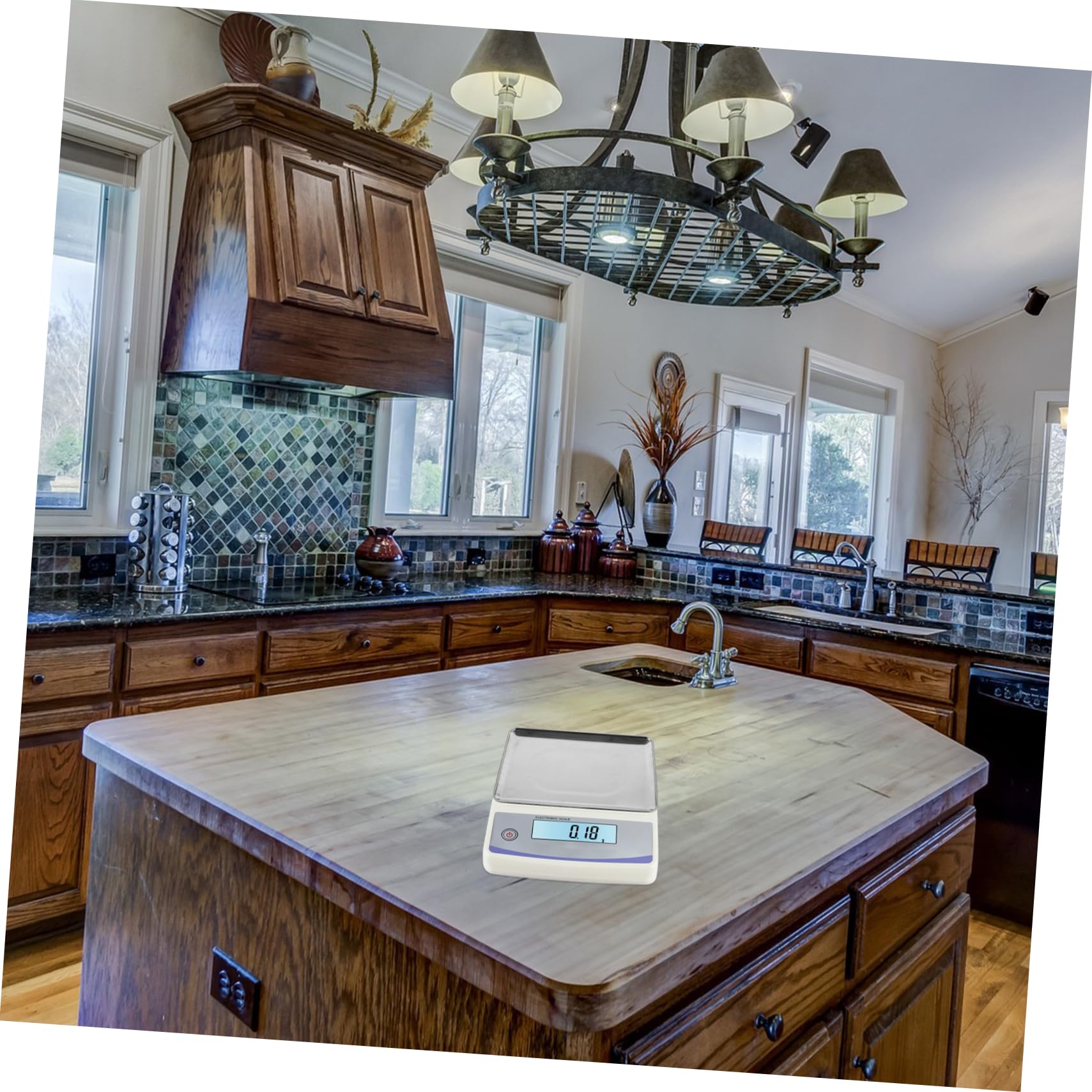 FUNOMOCYA Electronic Scale Tray Stainless Steel Weighing Pans for Kitchen Precise Measurement Easy Cleaning -