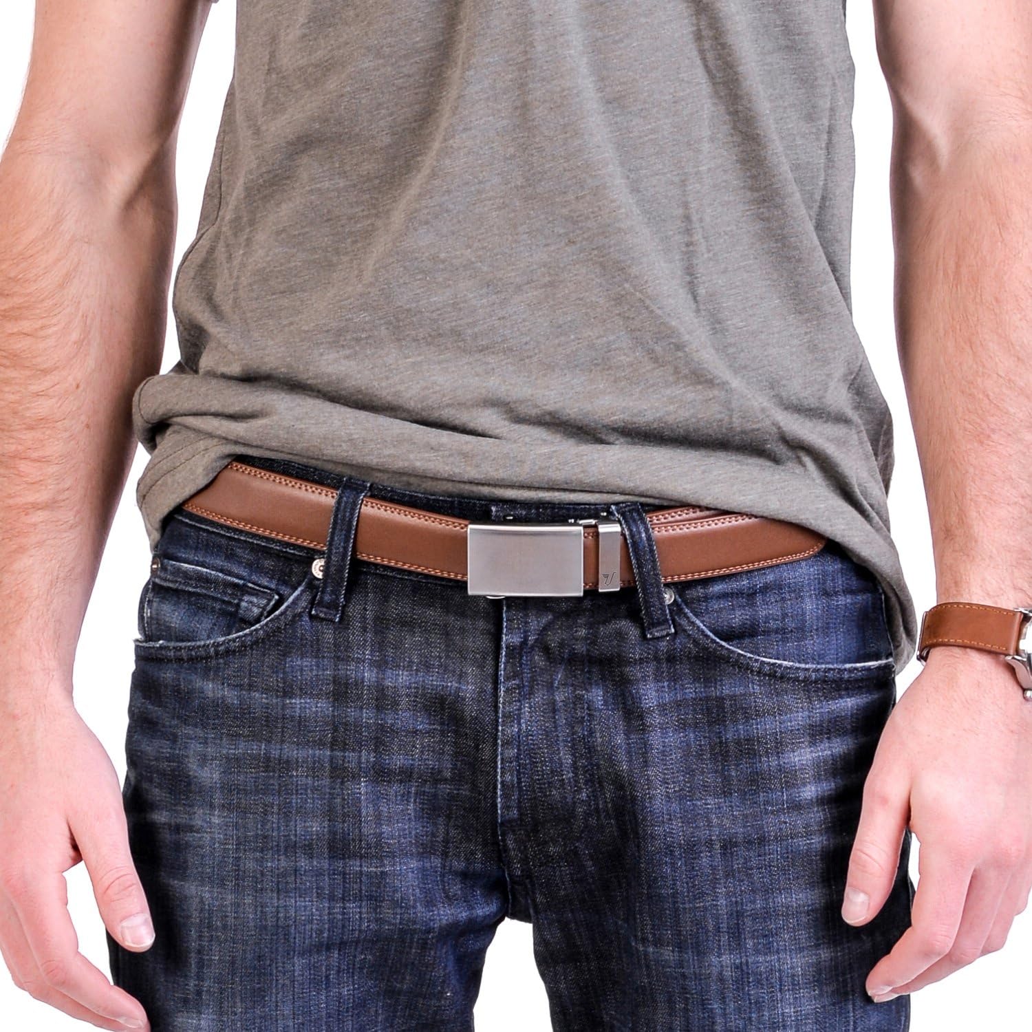Mission Belt Men's Leather Ratchet Belt - Image 2