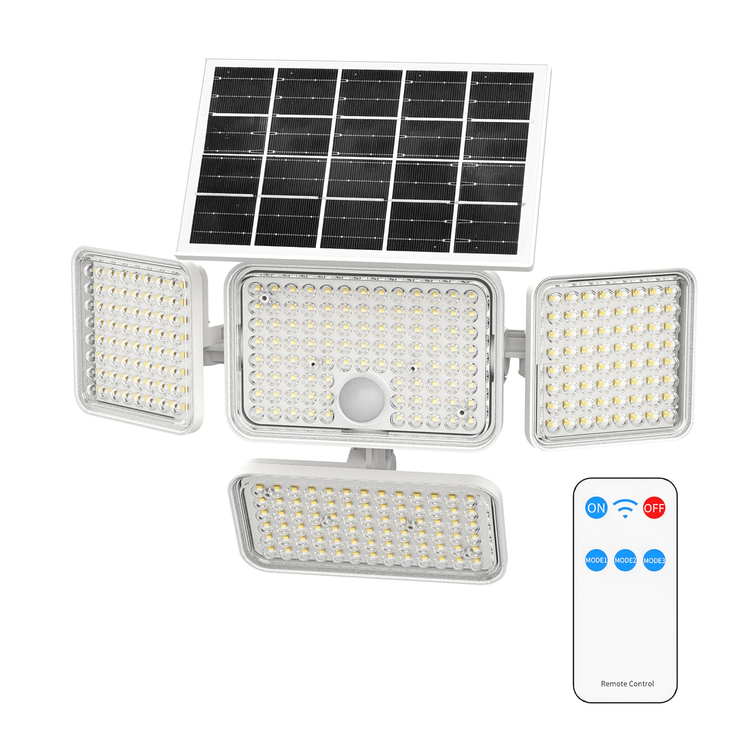 SANSI Outdoor Solar Security Light with Motion Sensor, 10W 1300LM 6500K Daylight, 4000mAh Battery, IP65 Waterproof, 3 Modes PIR Solar Flood Light for Garden, Yard, Garage, Patio