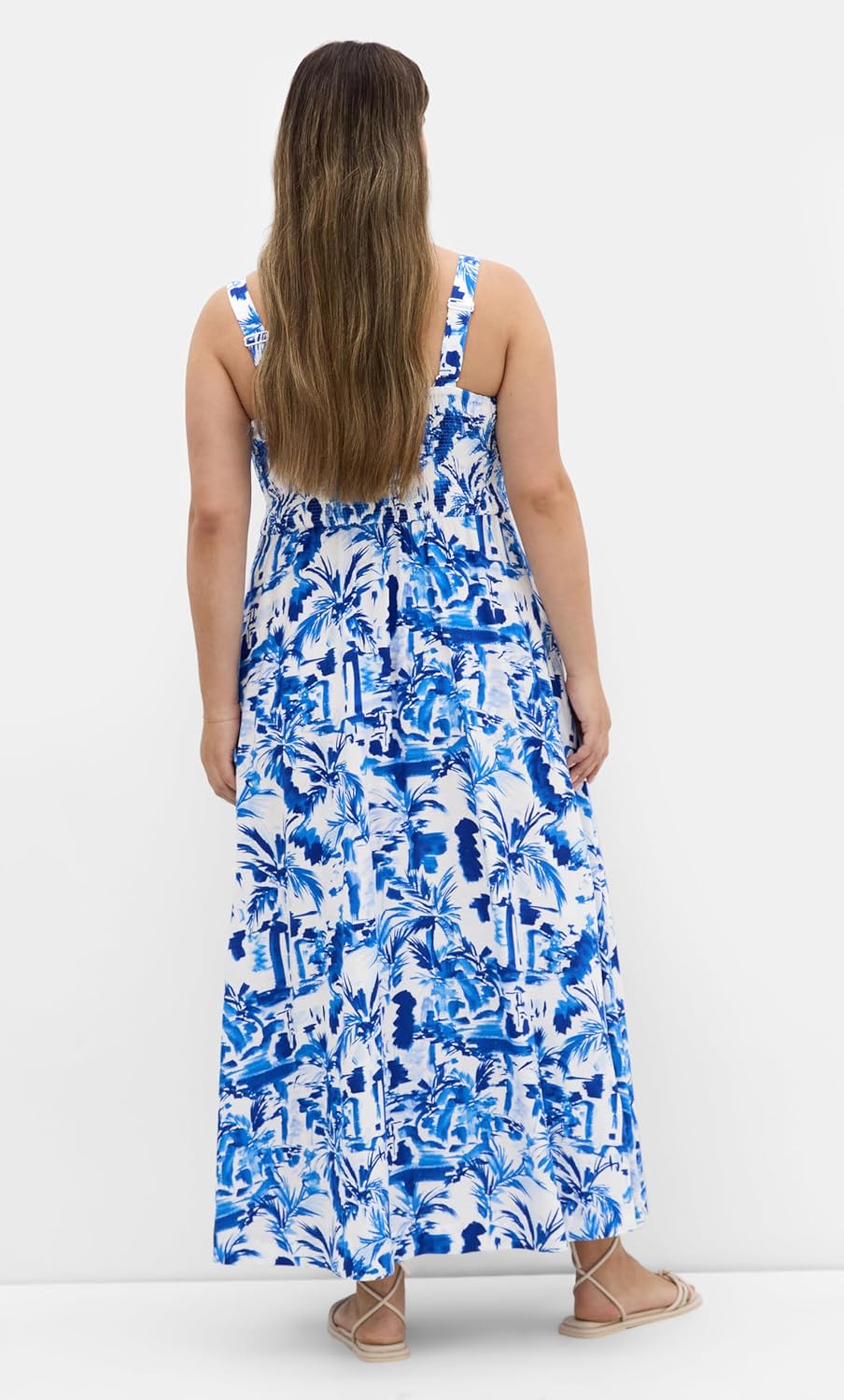 City Chic Plus Size Dress - Collins Palm Print Maxi