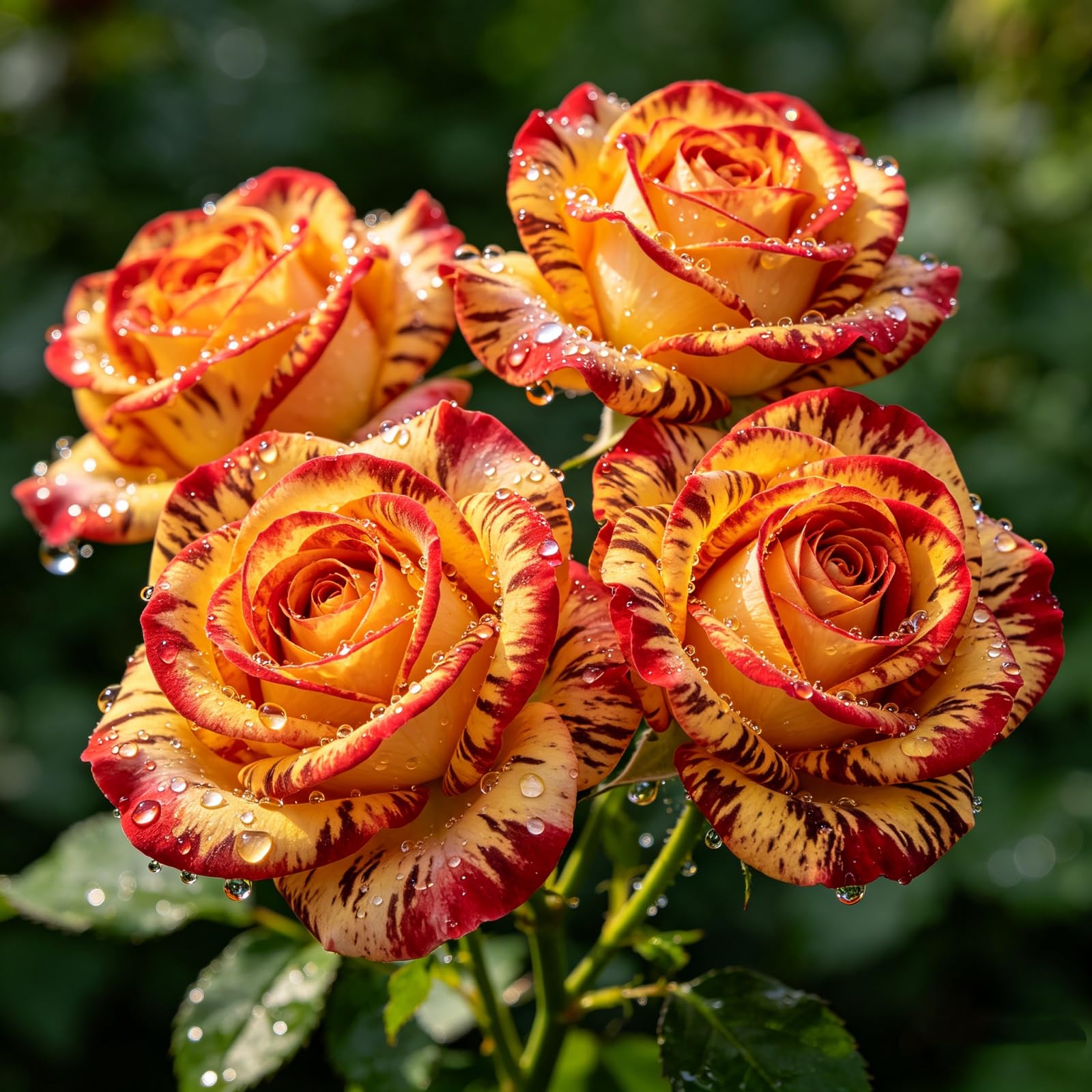 Rosa/Splendide decorazioni da giardino/Resistenti Perenne/Adatto per uso interno ed esterno/Adatta ai principianti-3Rizomi-D