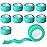 Gondiane 9 Pack 1 x 5 Yards Self Adhesive Bandage Wrap Self Stick Wrap for Ankle, Wrist, Finger, Sports, Breathable Cohesive Vet Tape for Pets (Middle Green)