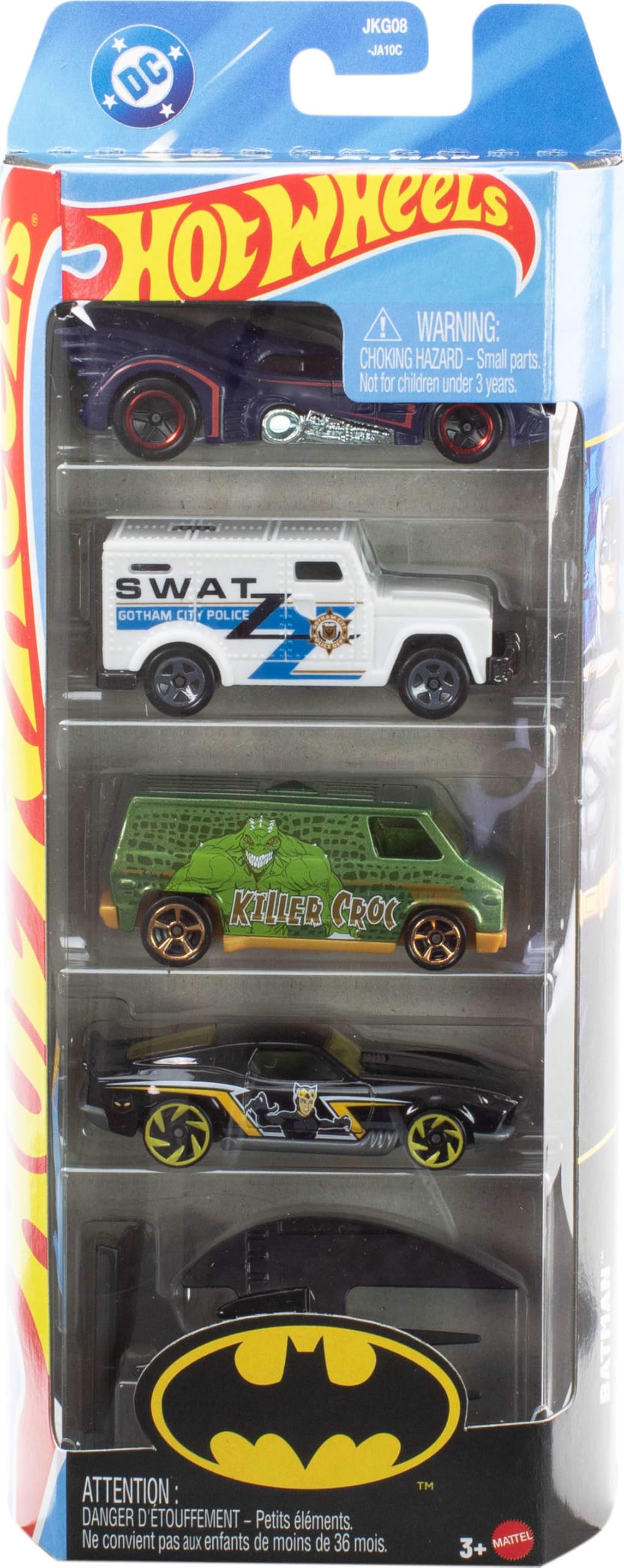 Amazon.co.jp: Hot Wheels バットマン車両5個パック、1:64スケールの