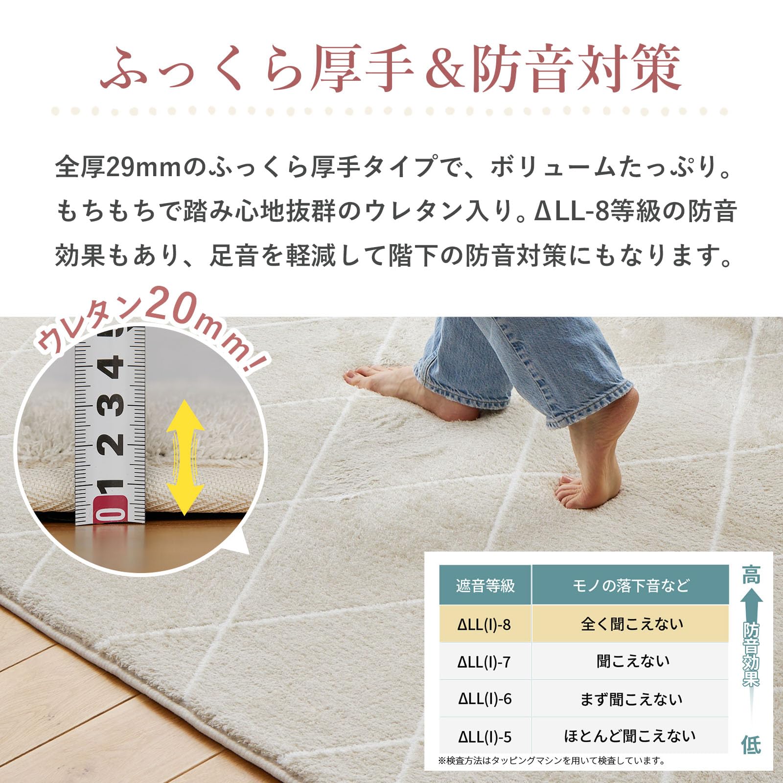 Amazon | グラムスタイル ラグ カーペット 洗える 極厚 29mm 3畳