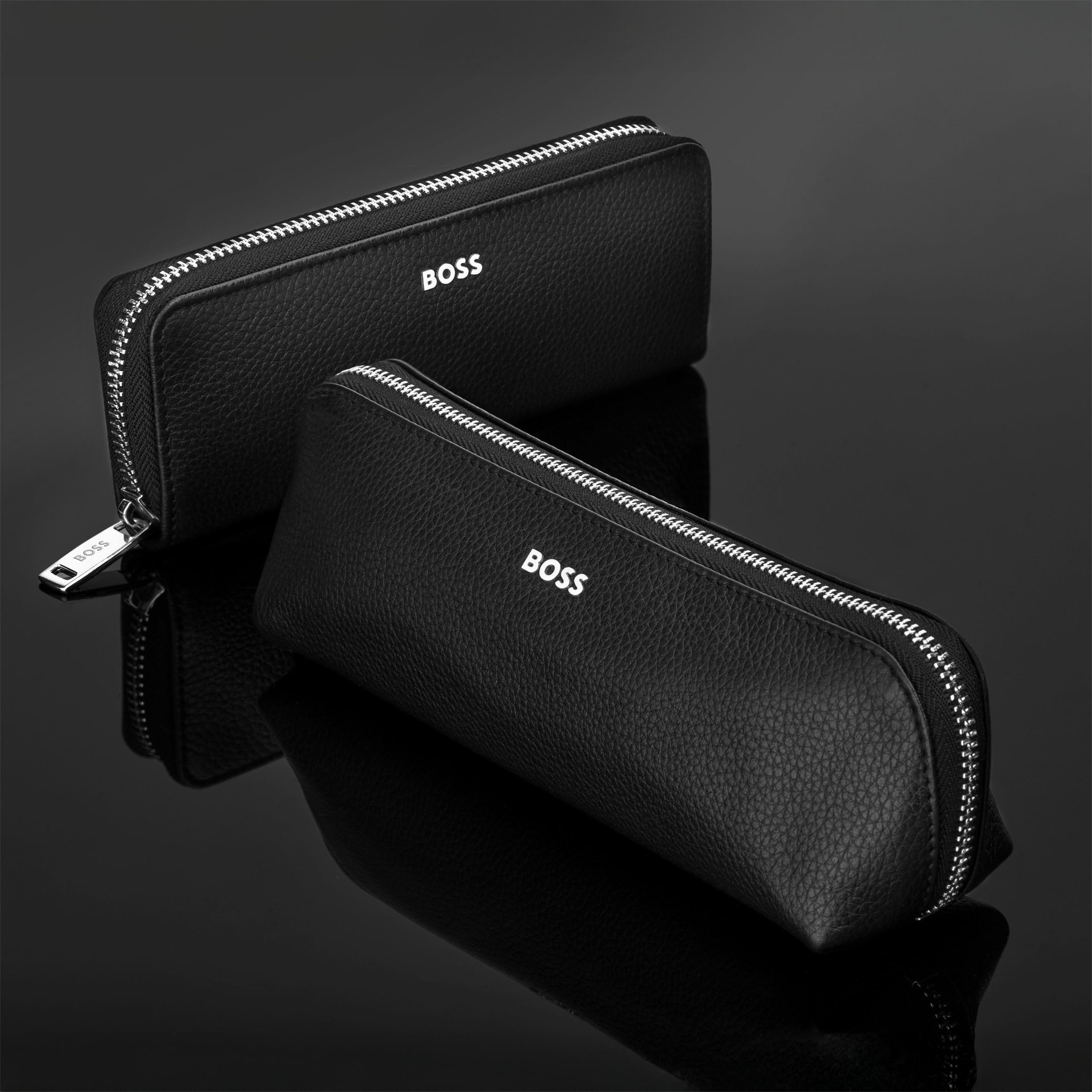 HUGO BOSS Klasyczny długopis Grained, czarny, 21 x 6 x 6.5 cm, Klasyczny długopis Grained Black