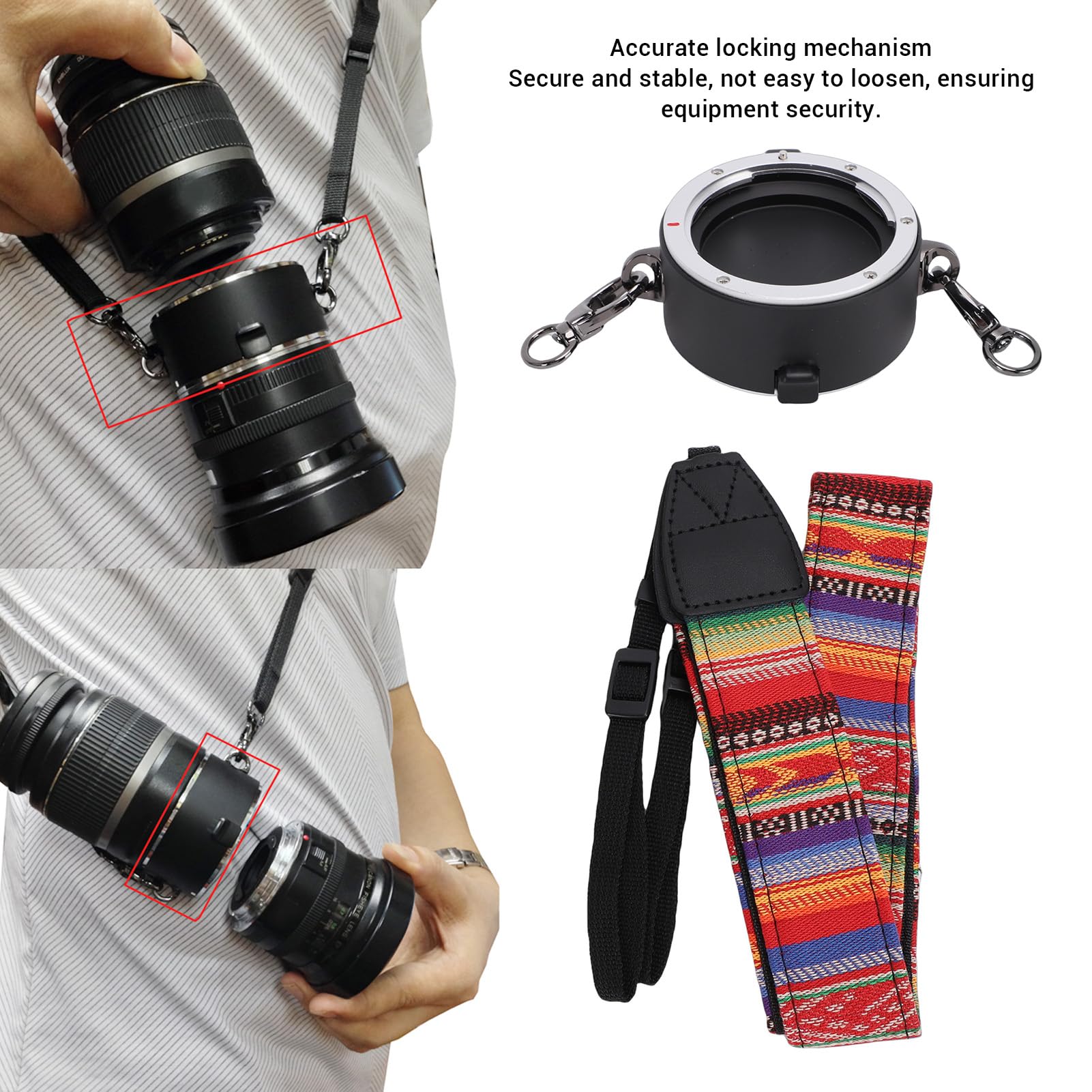 Lens Flipper z Aluminiowym Uchwytem z Szybkim Zwolnieniem | szybka wymiana obiektywów, 10-sekundowa zmiana akcesoriów aparatu na weselu, imprezie, pokazie mody