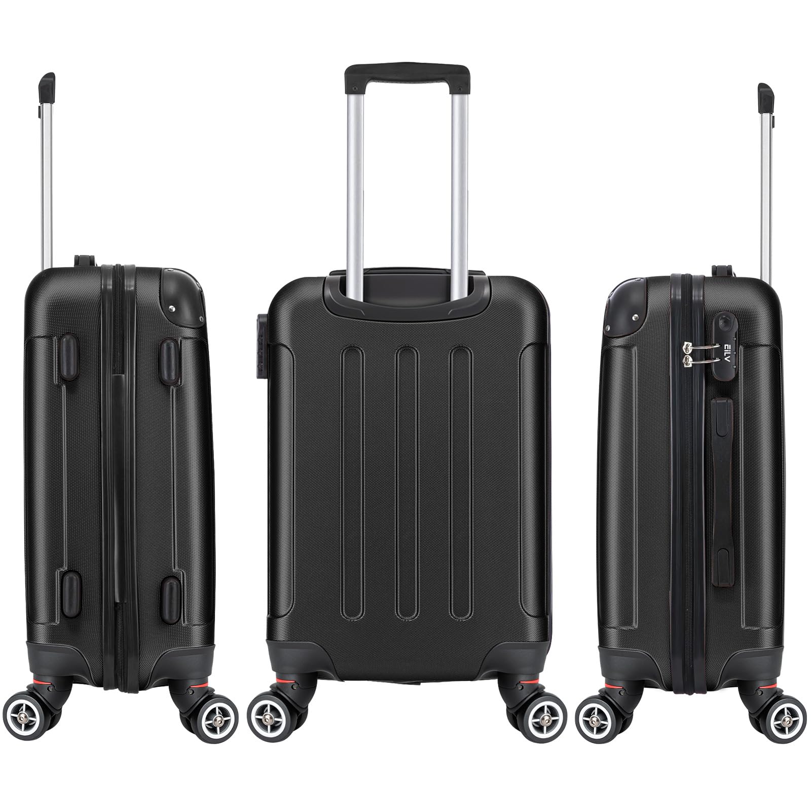 Maleta de Cabina 55x40x23 ABS, Ligera y Compacta para Viajes en Avión, Equipaje de Mano para Hombre y Mujer, Dimensiones 55 cm