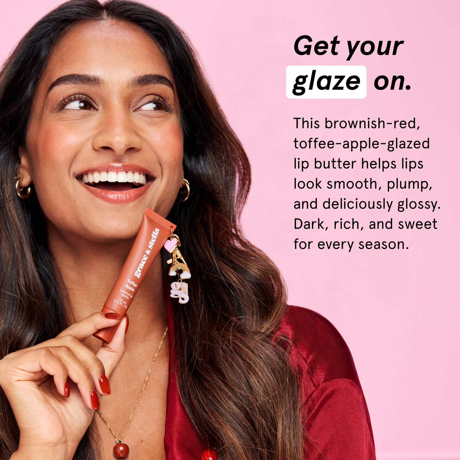 Grace & Stella Toffee Apple Lip Gloss - Hydrating Butter -2