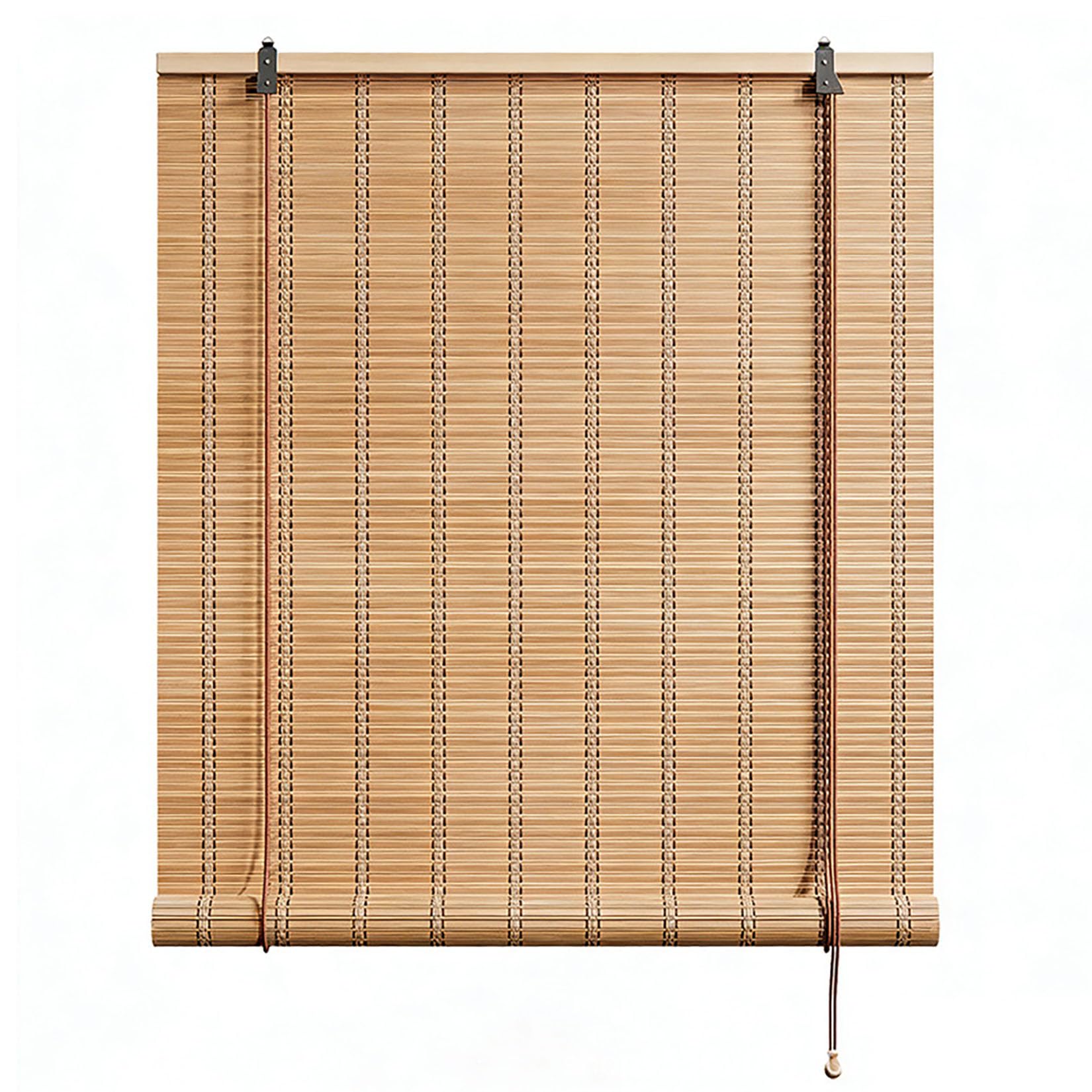 60X130cm Estor Enrollable Natural,Tejida a Mano Persiana de Bambú