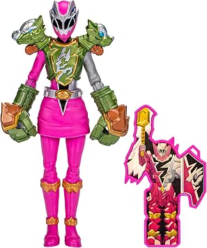 Power Rangers Dino Fury Smash Armor Pink Ranger, 6-Inch Power Rangers Action Figures Make Great Gifts for Boys and Girls Ages 4 and Up