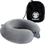 Travel Neck Pillow, Top Memory Foam Pillow for Head Support, Ideal for Airplanes, Cars, and Home Recliners, Adjustable and Soft (Pink)