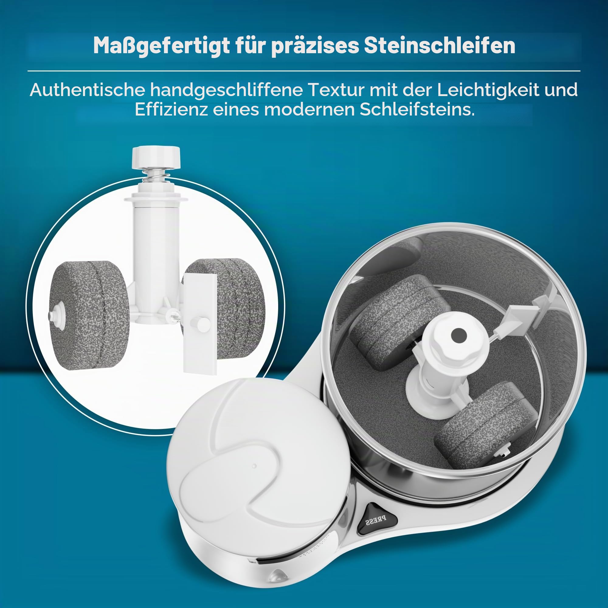 Butterfly Smart Nassmühle mit Kokosnuss-Schaber, 2 Liter (indischer Stecker)