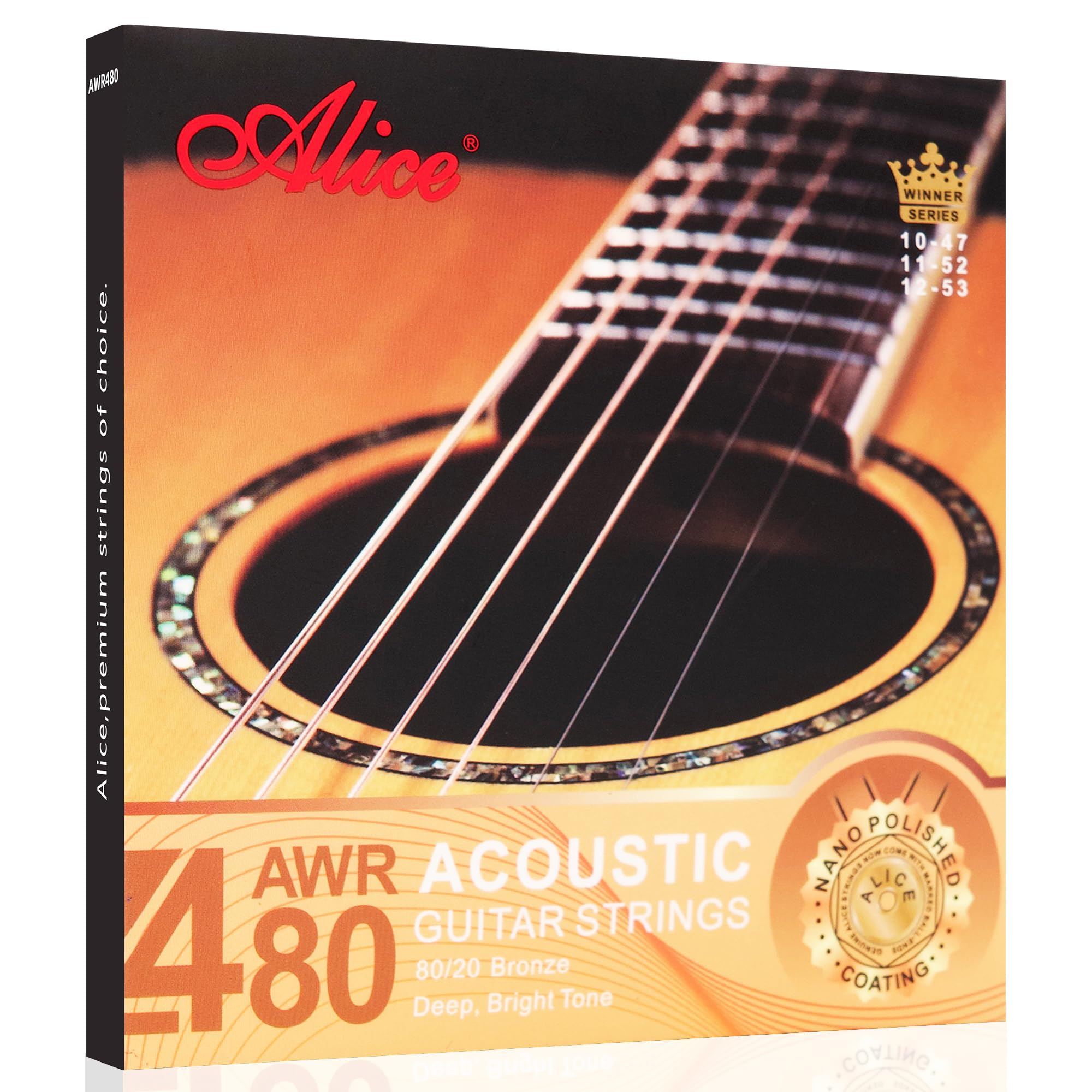 Amazon.co.jp: Alice（アリス）アコースティックギター弦 80/20