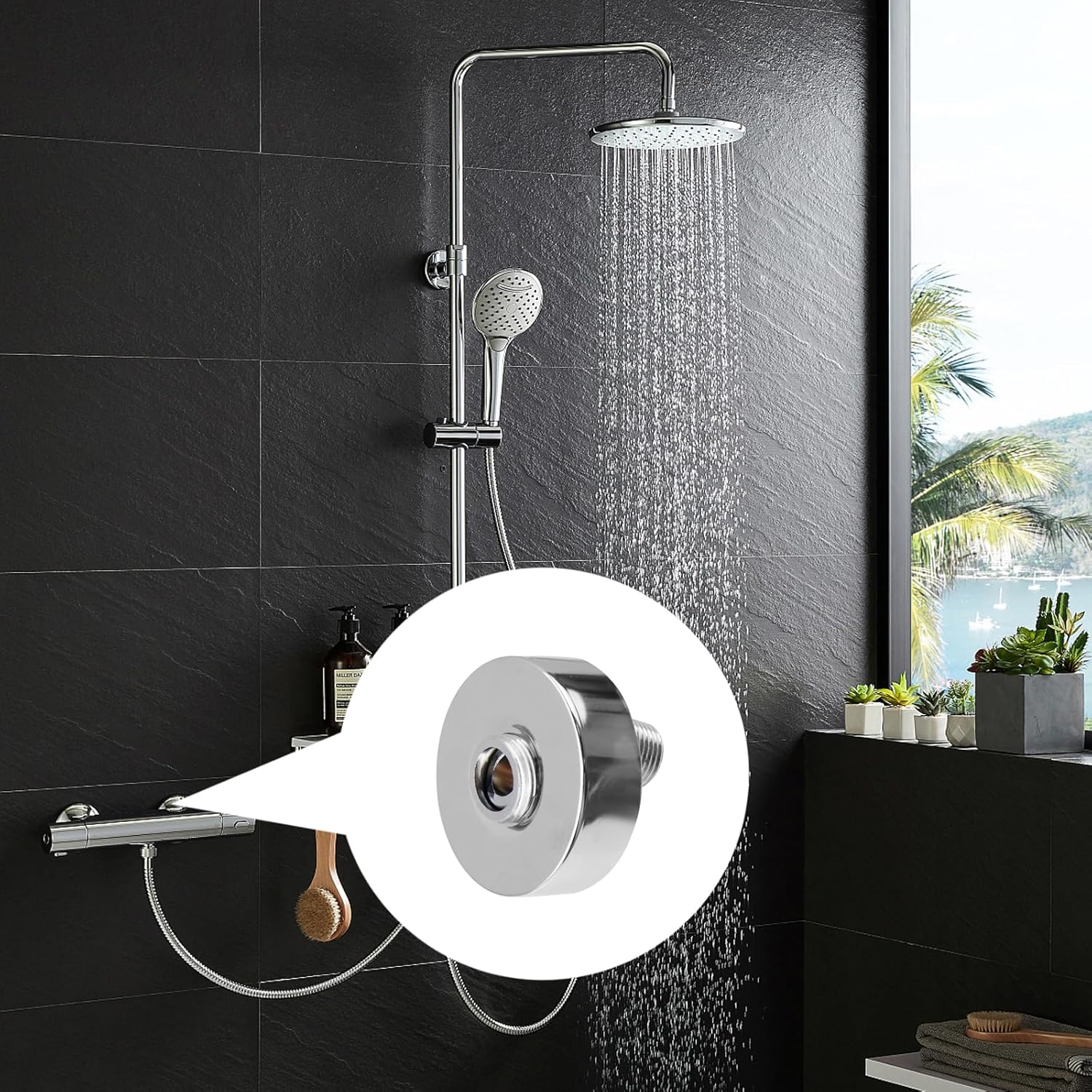 2Pcs Copper Wall Mount Clawfoot Tub Adapter Claw Foot Bathtub Faucet Adjustable Angle Of Crooked Intake Pipe Angled Curved Foot Adjuste (Silver)