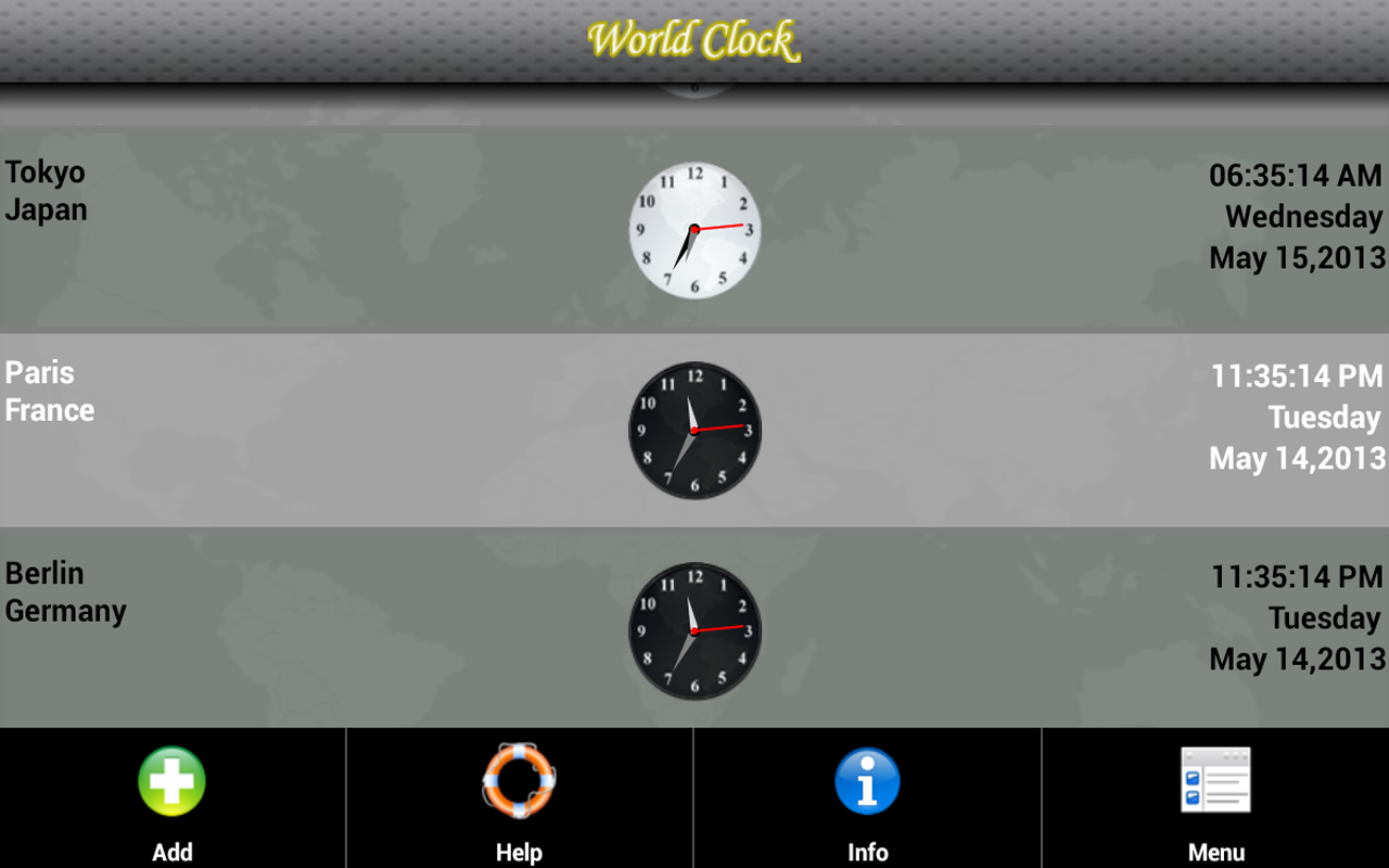 Desktop World Clock