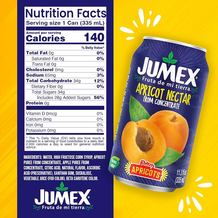 「Fresh Juice」 Amazon.com : Jumex Apricot Nectar Juice - Made with Fresh