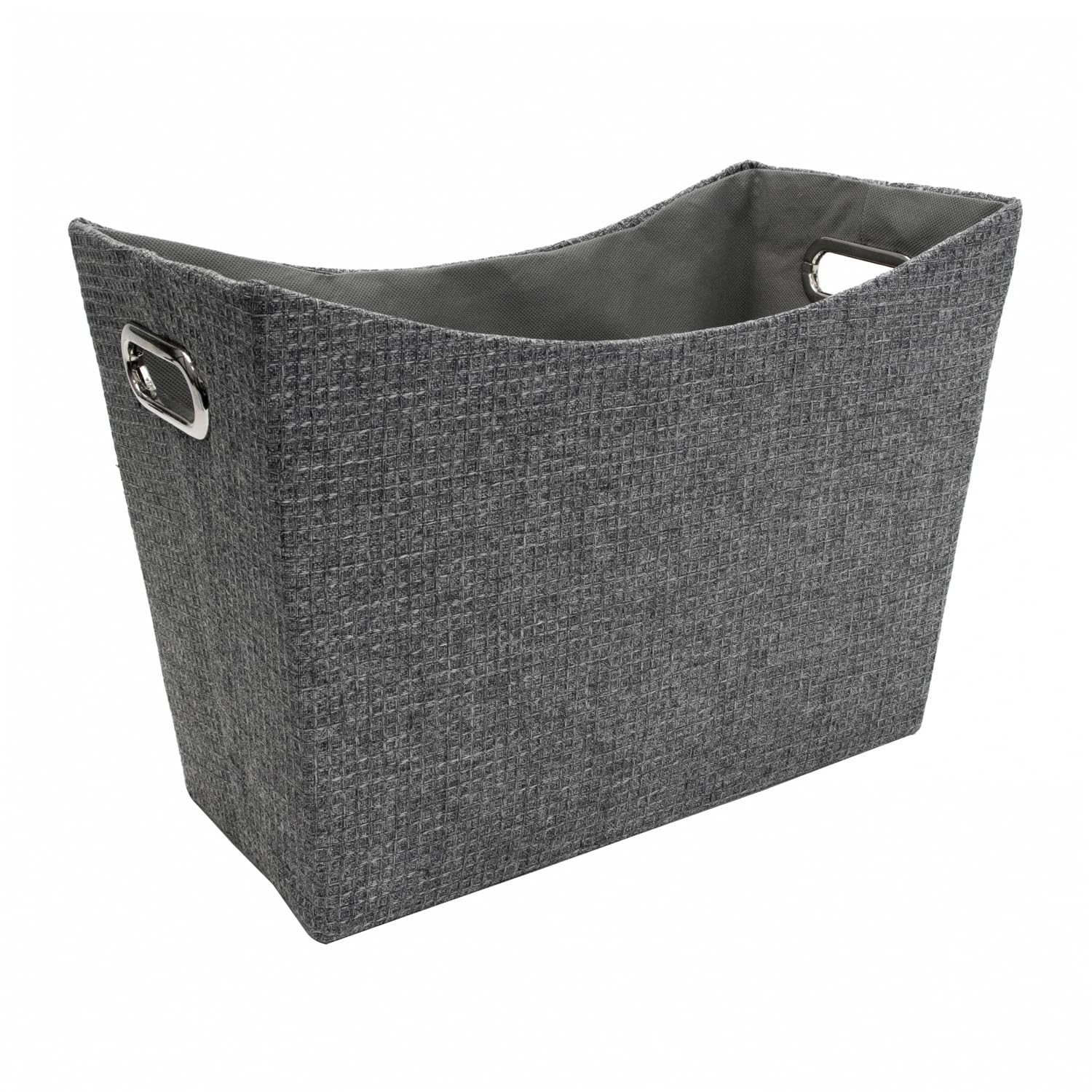 JVL Chroma Magazine Storage Holder, Home Organisation, Grey