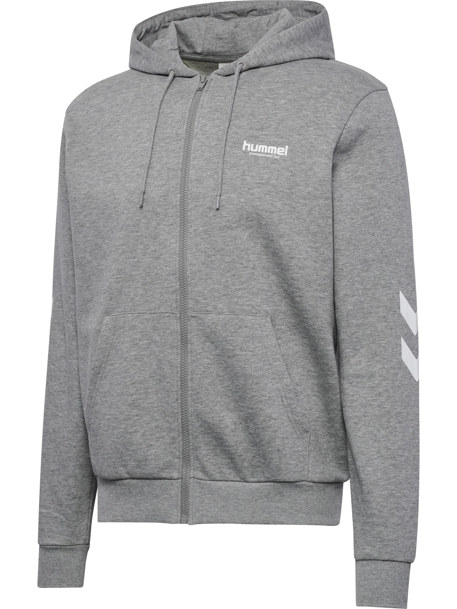 Hummel, hmlLEGACY 2.0 Zip Hoodie, Grey Melange, XL