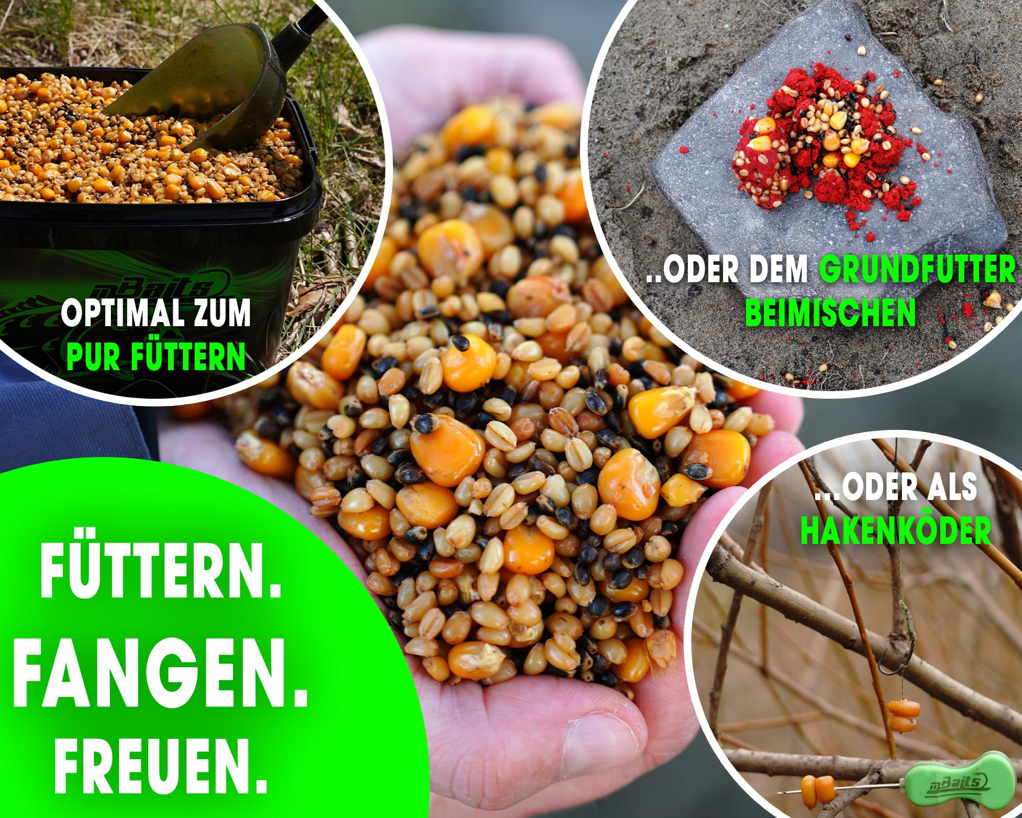 Angel-Berger Magic Baits 3kg Ready Particle Mix Scopex im Eimer Carp Seeds Angelfertig Partikel Karpfen Köder Gekochte Körner Karpfenfutter Futtermittel