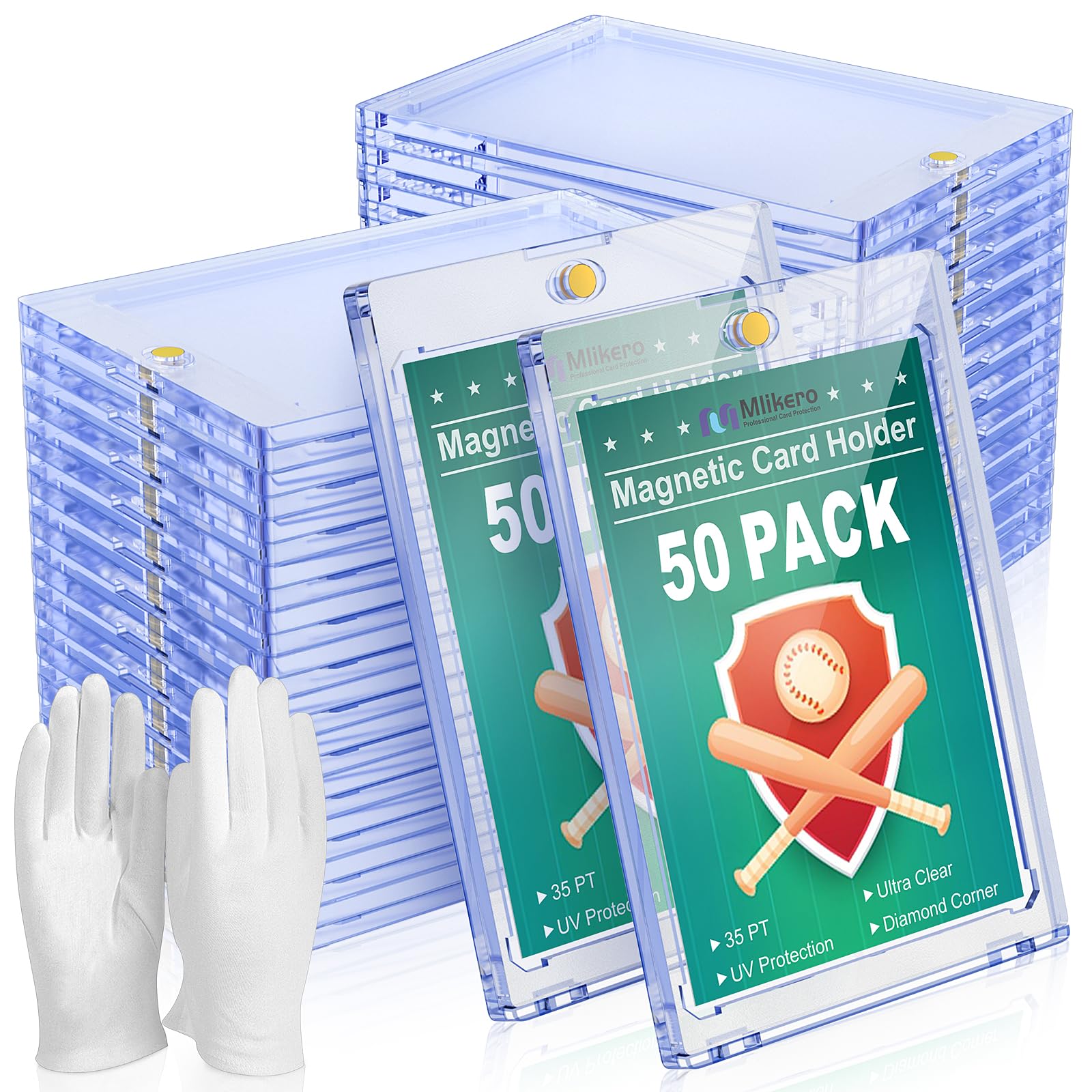 Amazon.com: 50ct Magnetic Card Holder for Trading Cards