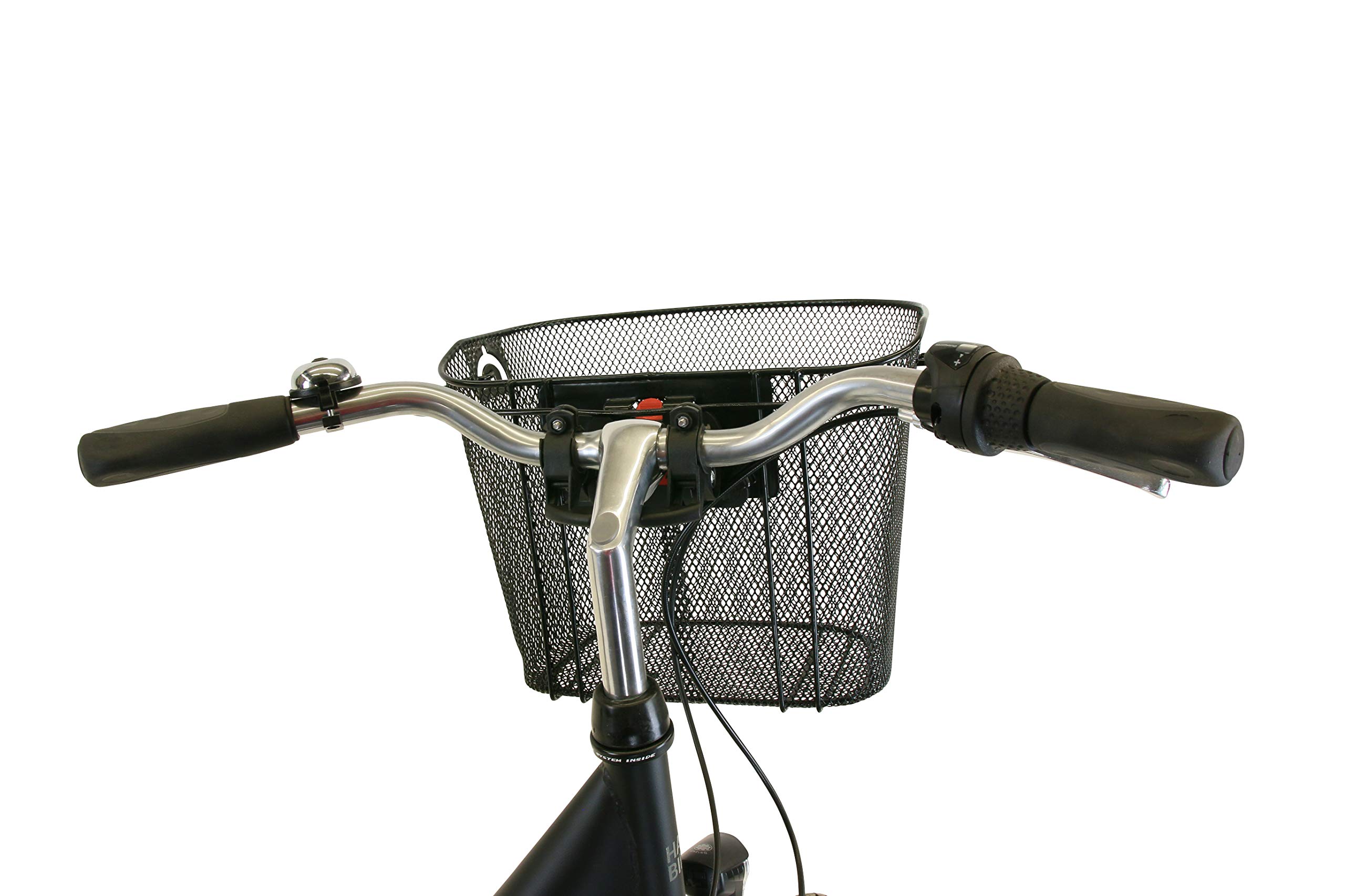 HAWK City Wave Premium Plus Vélo femme avec panier I Vélo pour femme avec moyeu Shimano 3 vitesses, éclairage et poignées ergonomiques