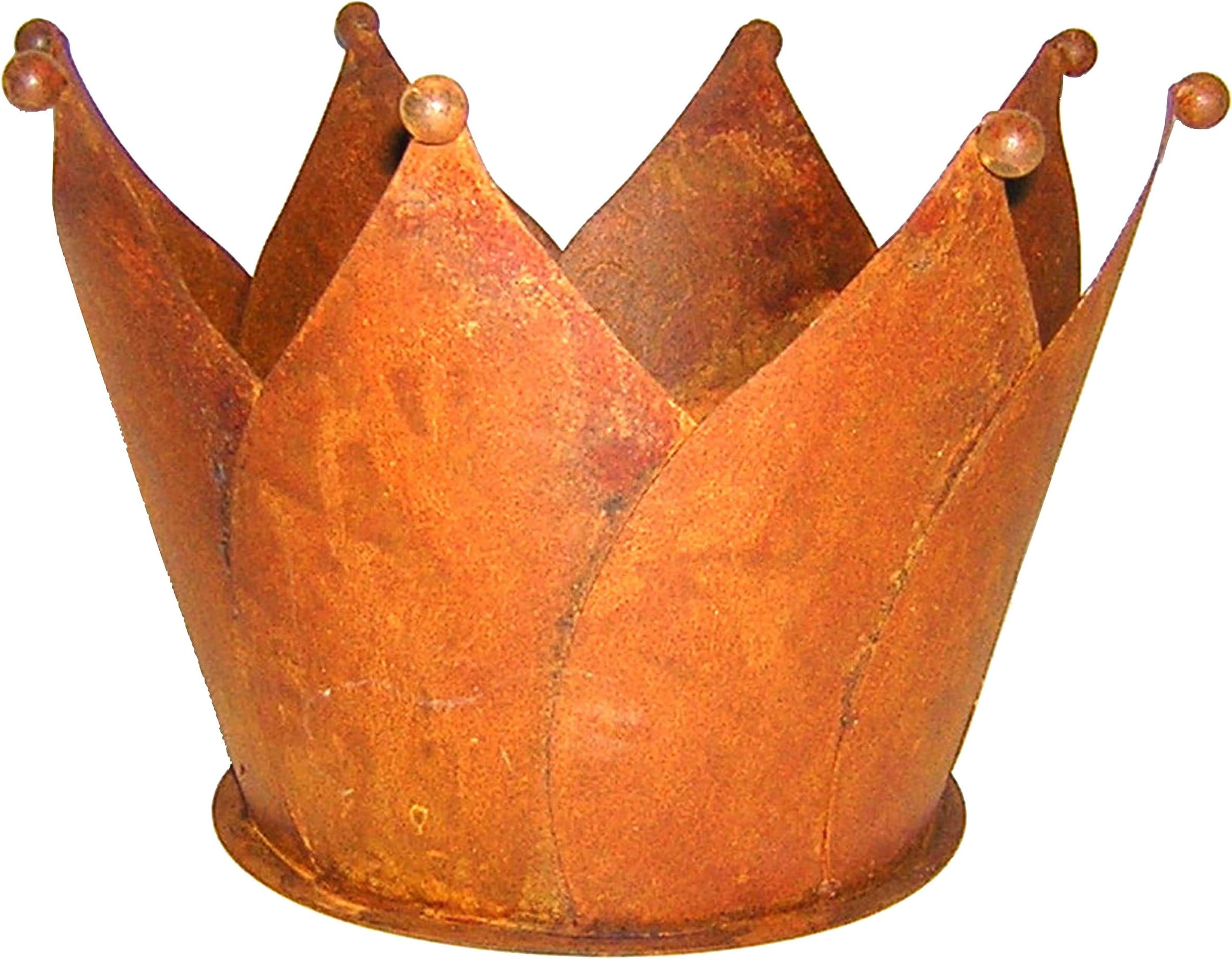 Rostige Pflanztasche Mit Blüte - Gartendeko Aus Metall, Ca. 45x38x16 Cm