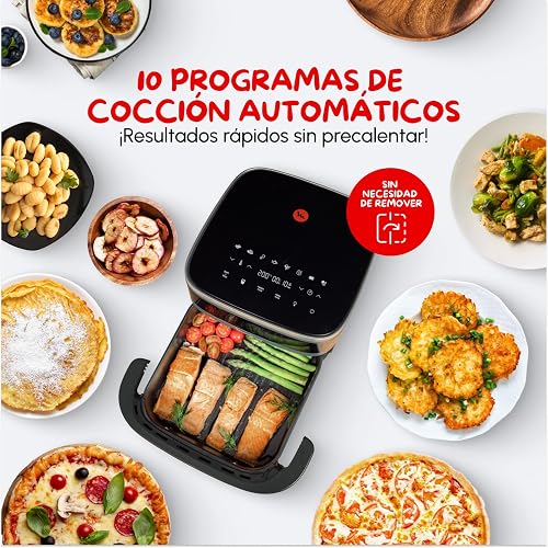 Moulinex Air Fryer, Extra Large Cooking Area, Large Basket, Up to 1 kg of French Fries, Compact Design, Extra-Crisp Technology, Port, Black, Easy Fry XL Surface, AL4018F0 - 7
