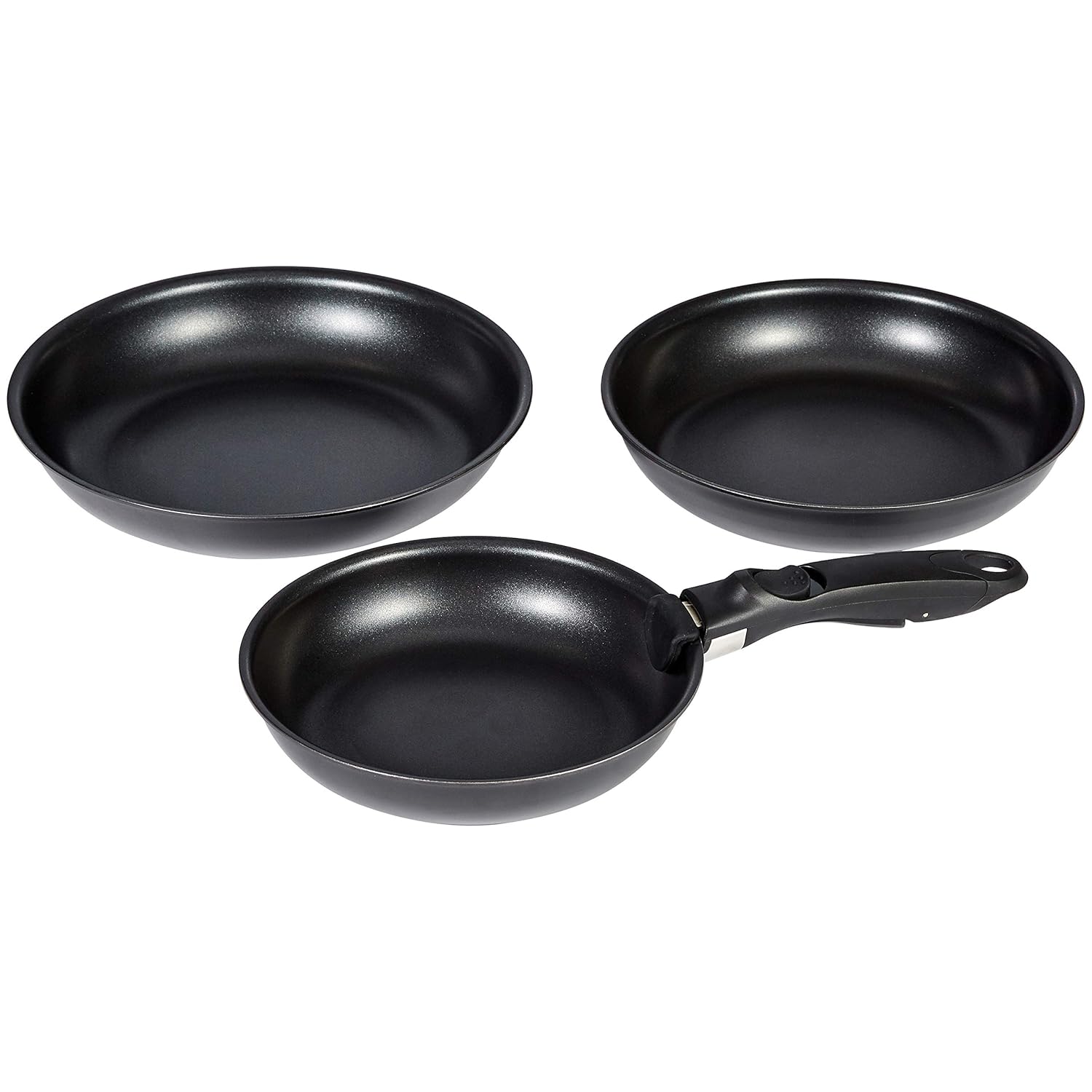 Buy AmazonBasics 4 Piece Nonstick Cookware Set with Induction Base