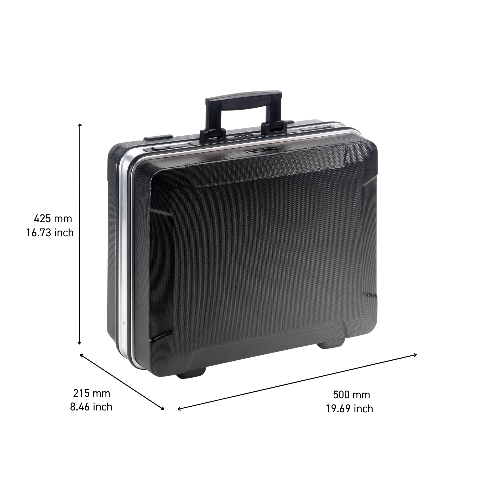 B&W 120.03/P Flex Valise d'outillage 9 pièces, Noir/argent, 47 x 19 x 37 cm