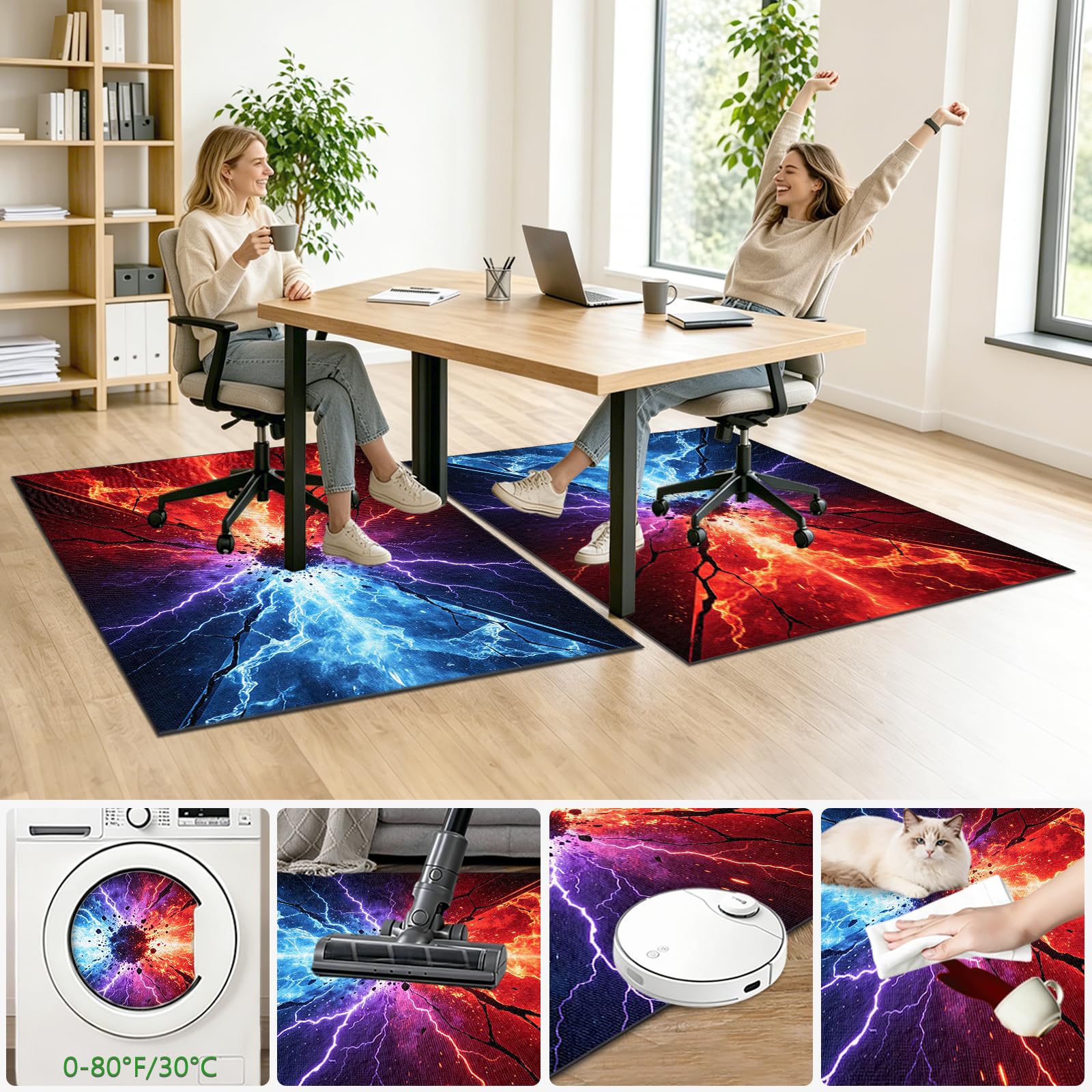 Protector Suelo Silla Suelo Duro Ruedas 200x300cm | Alfombra Silla Ruedas Gaming Protector Suelo, Resistente a Arañazos, Reducción del Ruido, Alfombrilla Protectora para Suelo