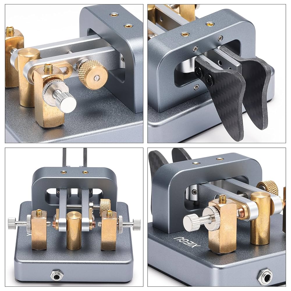 AKOmahページ Amazon.com: XIEGU VK-6 Iambic CW Morse Code Key, Dual Paddle