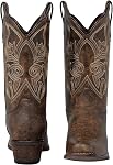 J's.o.l.e Cowboy Bottes Femme large calf brodé Western Cowgirl Bottes pour femmes orteil carré