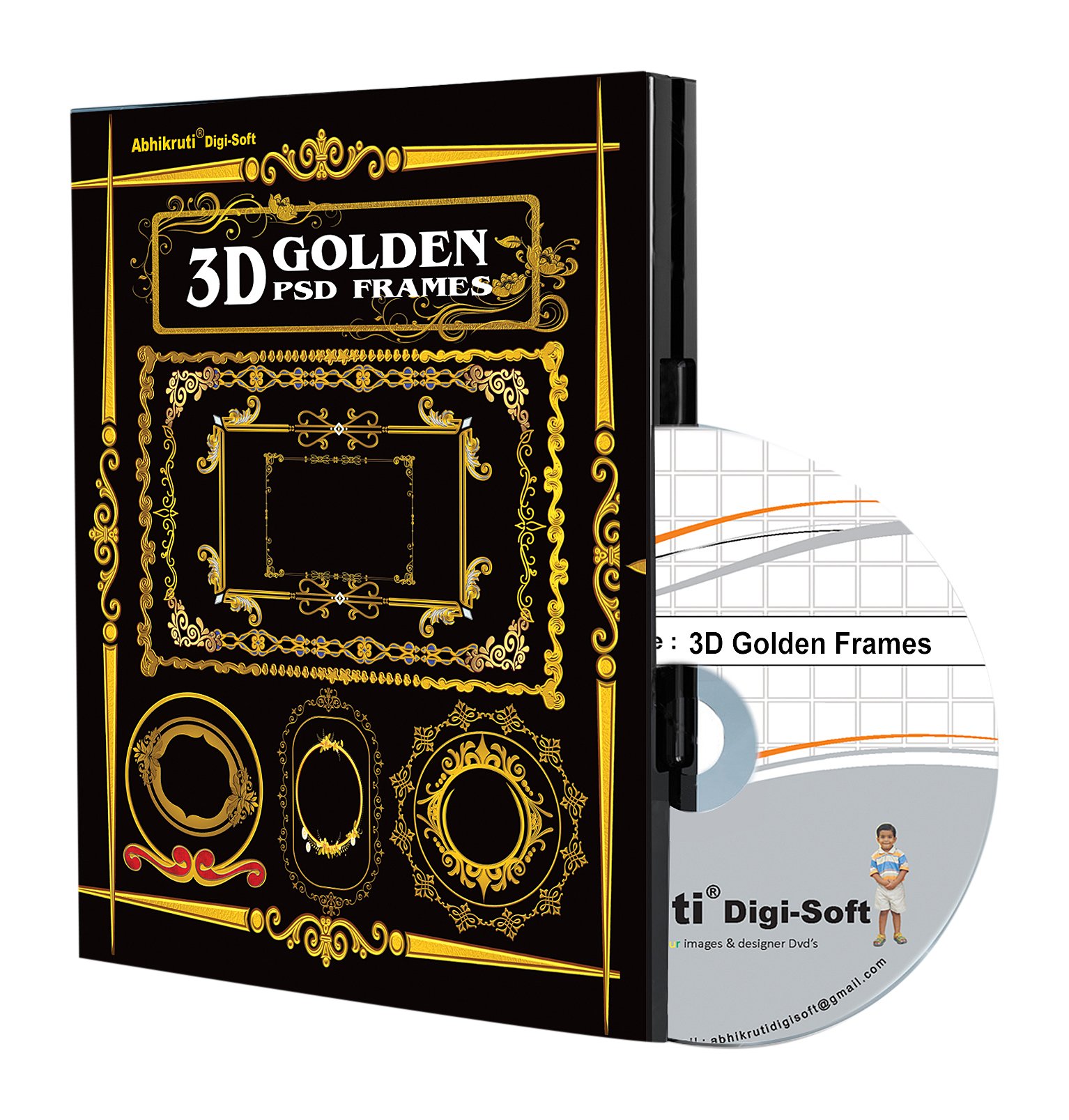 Abhikruti 3D Effect Golden Frames in PSD 1 PC (DVD) (B071147KF4) Amazon Price History, Amazon Price Tracker
