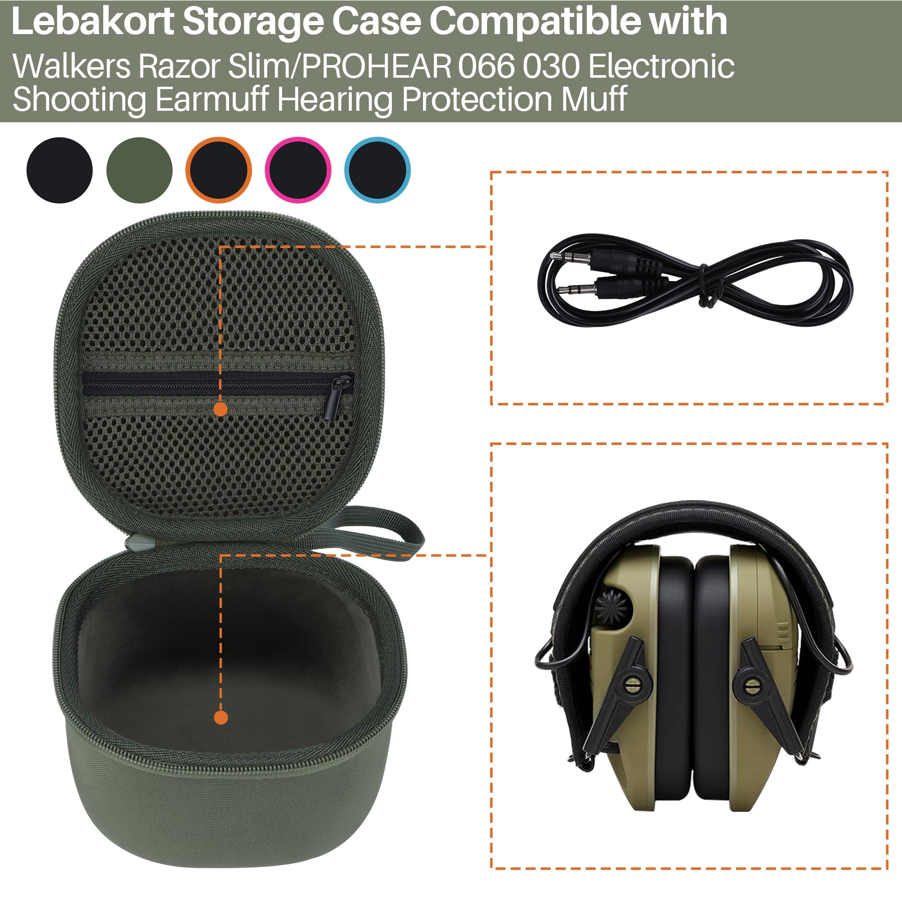 Lebakort Twarde etui podróżne do golarki Walker's Slim Electronic MUFF