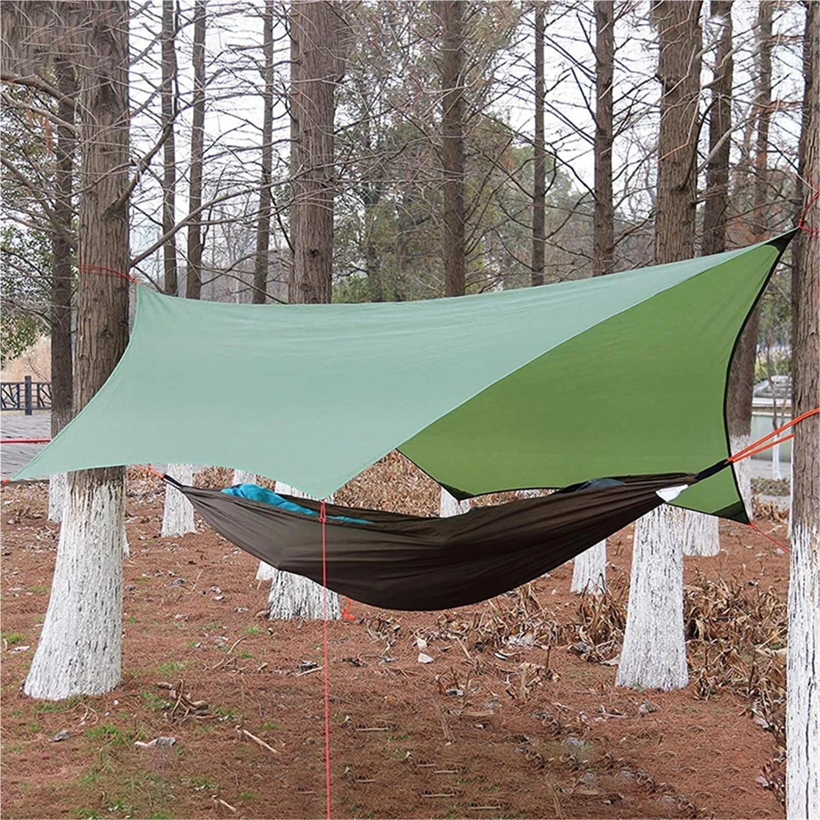 Abri de camping hexagonal grande bâche de pluie, pare-soleil portable, léger et imperméable