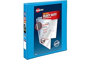 Avery Heavy Duty 1 Inch Slant D Ring Durable 3 Ring Binder,...