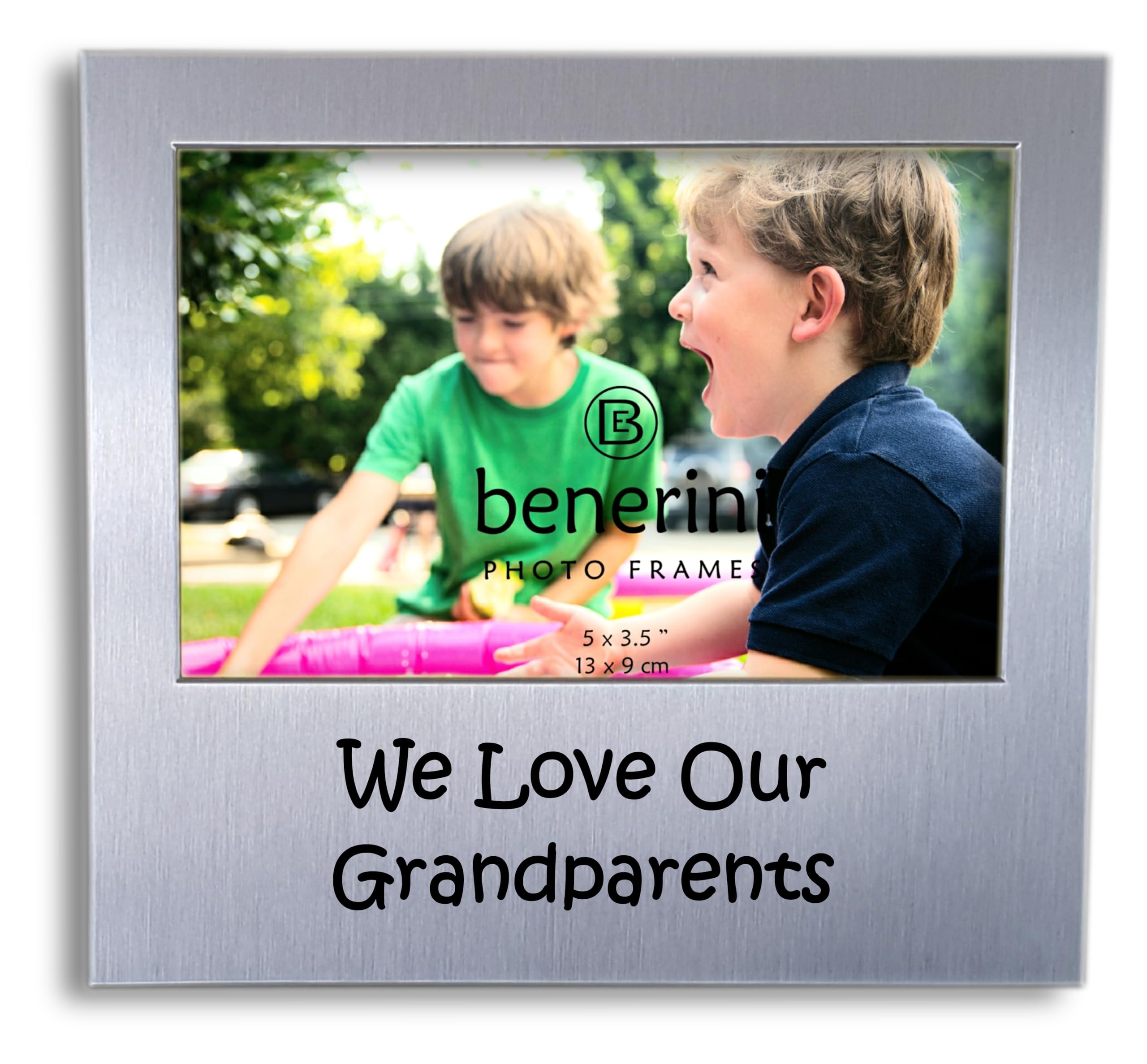 We Love Our Grandparents Photo Frame - 5 x 3.5 inch Picture Gift from Grandchildren - Grandparent Keepsake Present for Birthday or Christmas