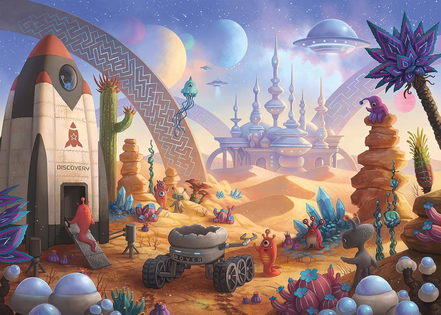 Ravensburger Escape Kids: Space Storm Strike 368 Piece Jigsaw Puzzle for Kids - 13267 - Every Piece is Unique, Pieces Fit Together Perfectly